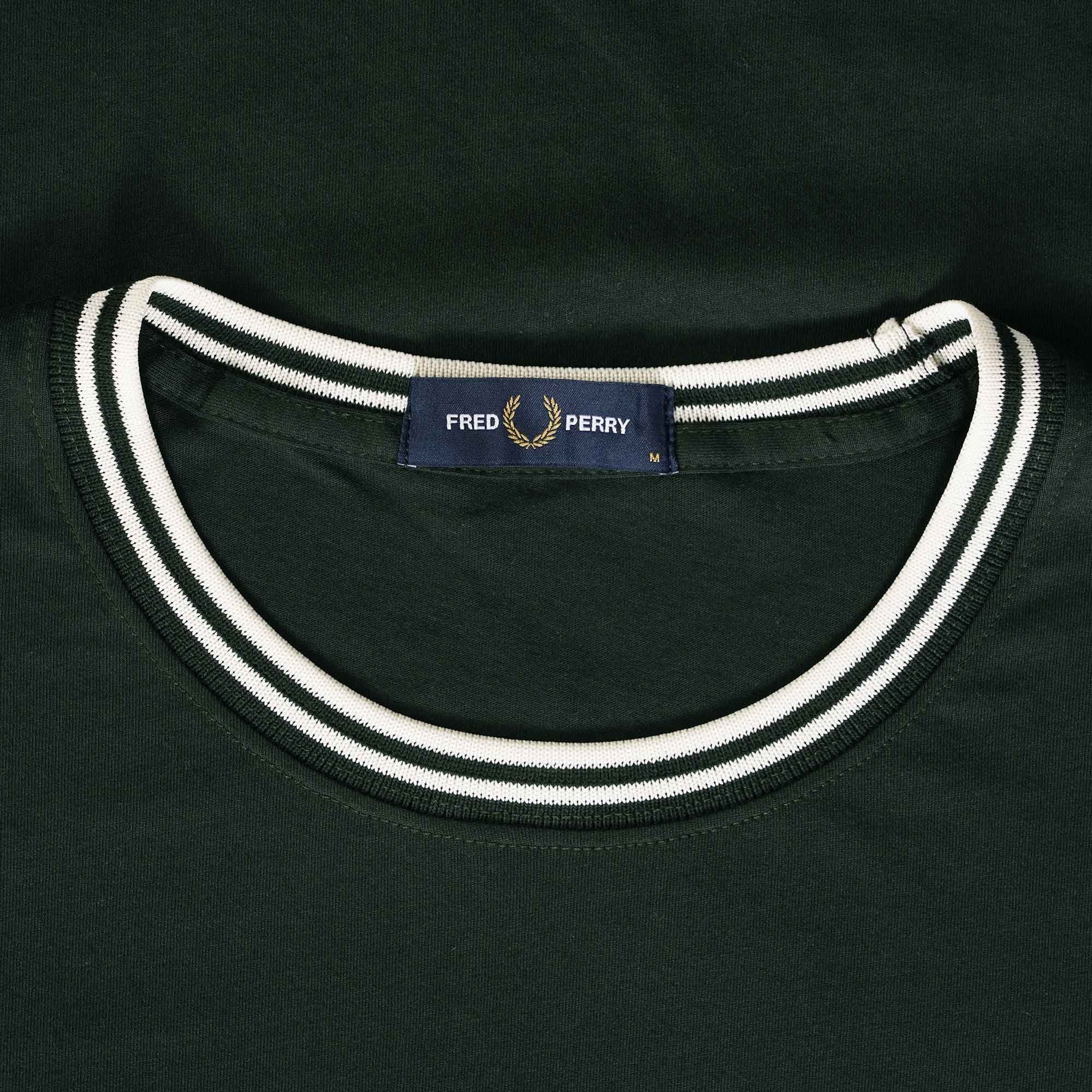 Fred Perry Twin Tipped T-Shirt - Night Green