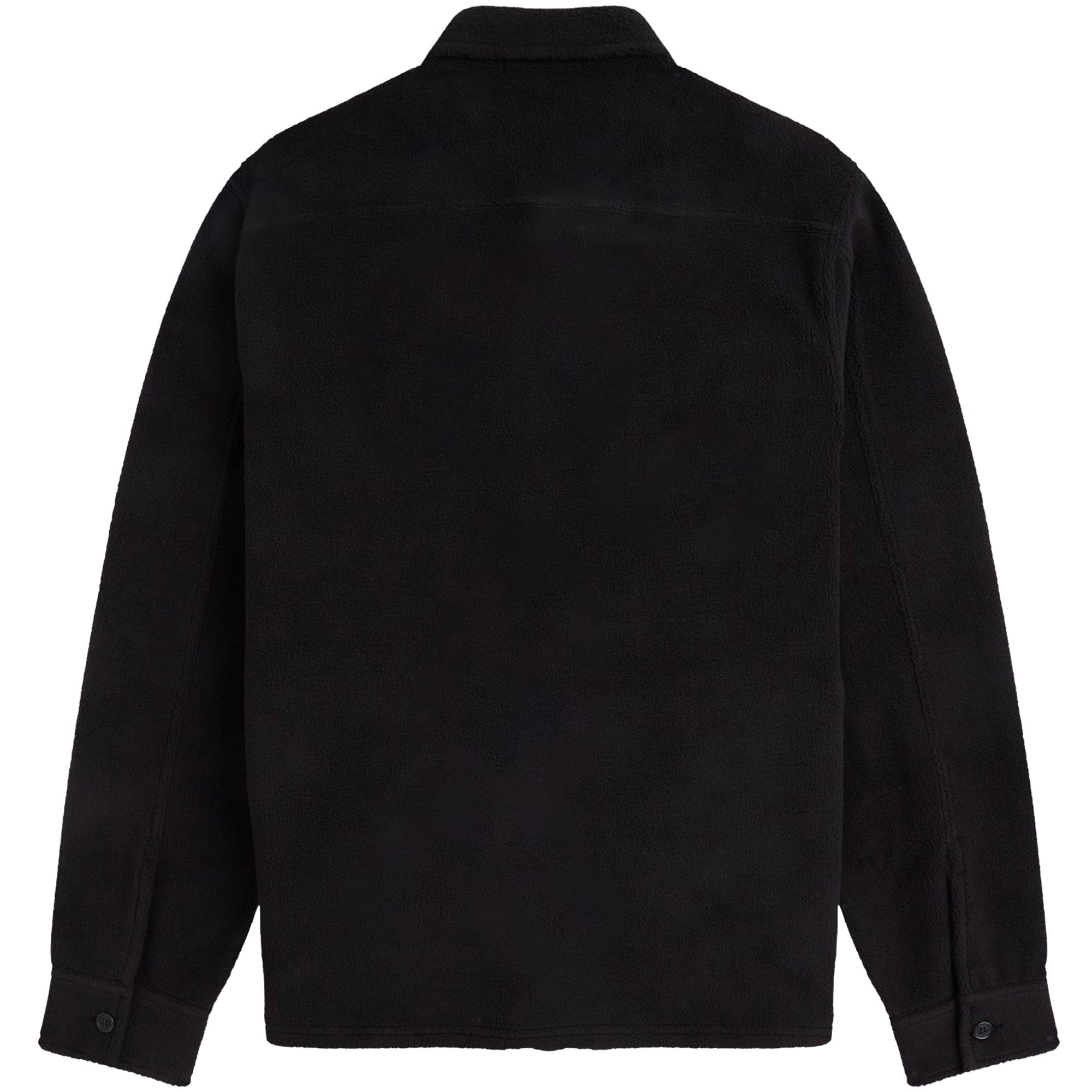 Fred Perry Reverse Fleeceback Overshirt - Black