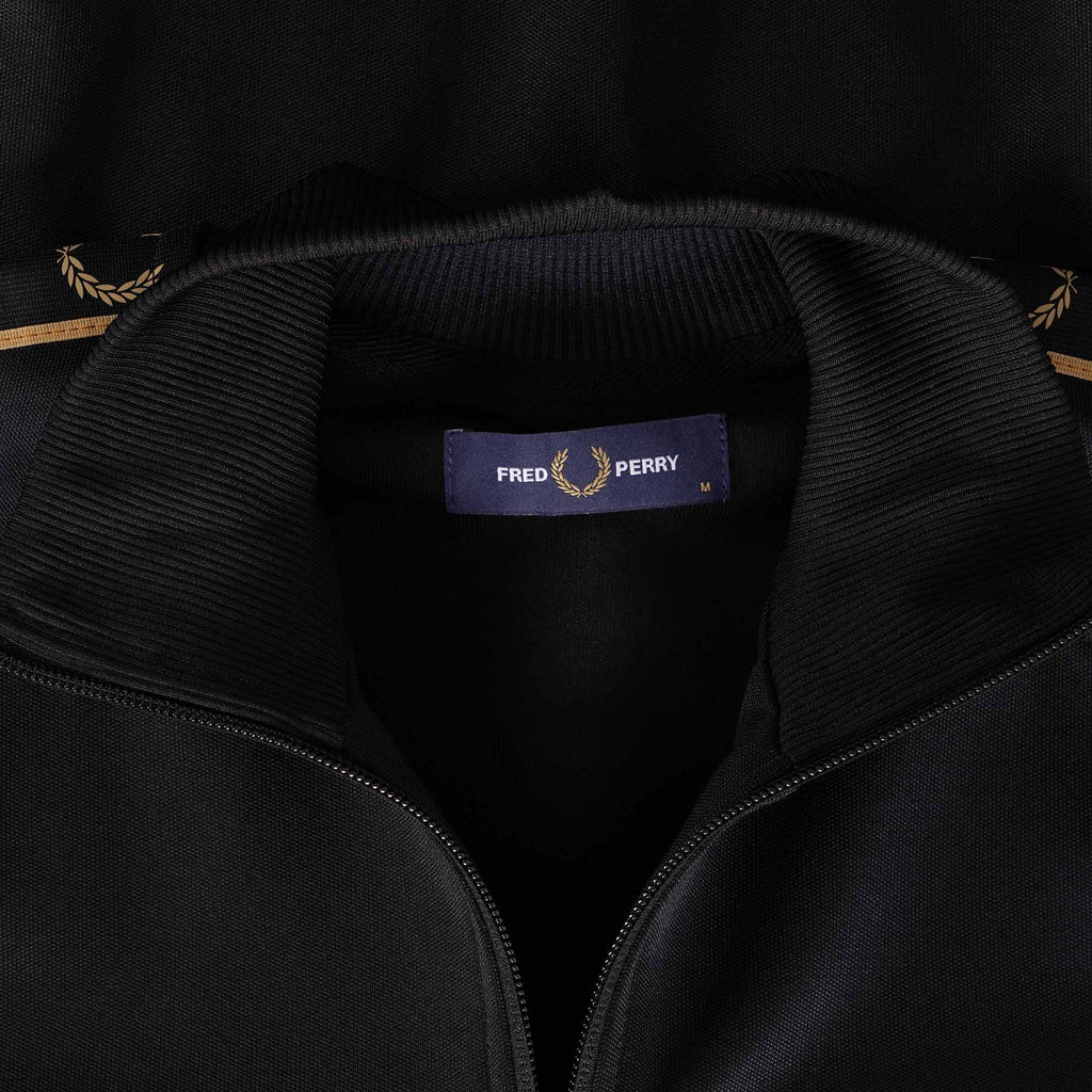 Fred Perry Contrast Tape Track Jacket - Black