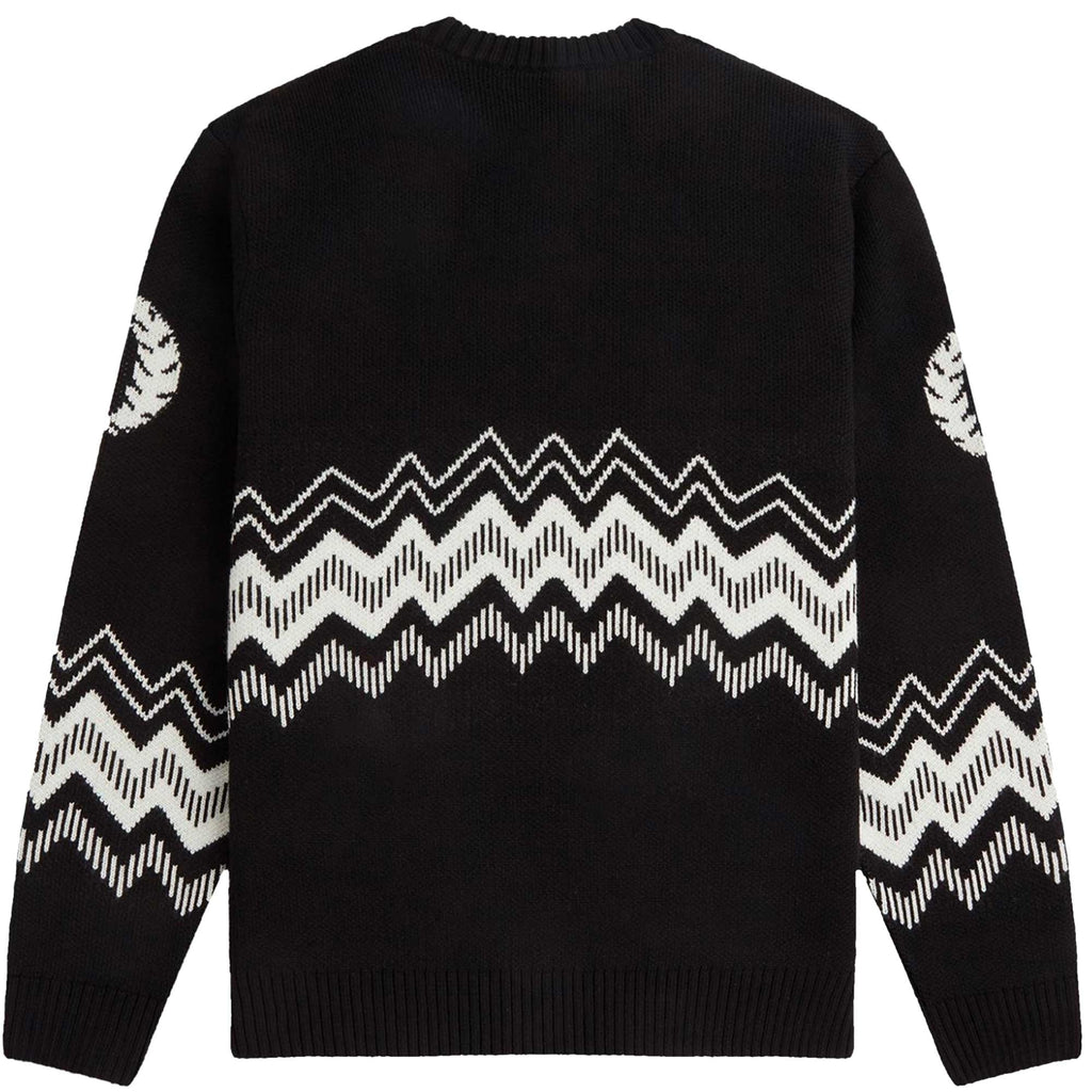 Fred Perry Jacquard Crew Neck Jumper - Black