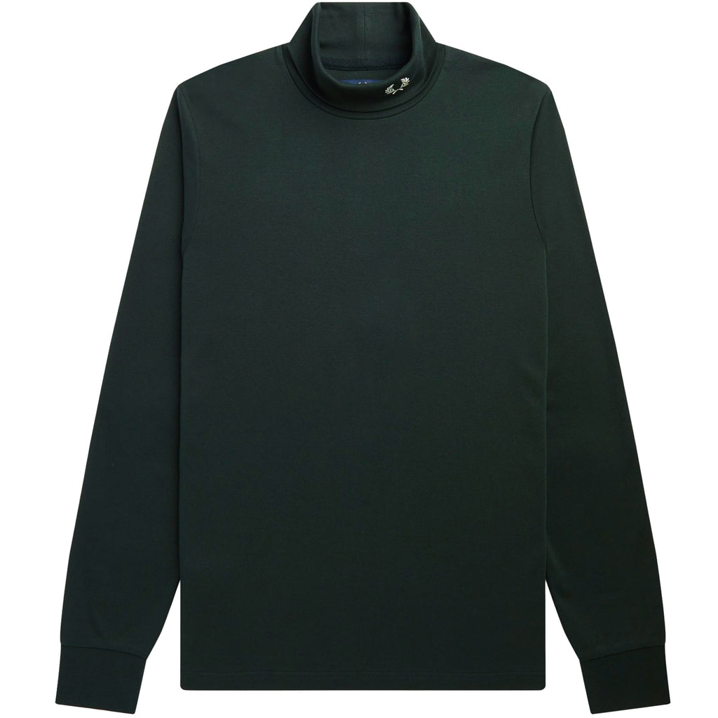 Fred Perry Roll Neck Top - Night Green