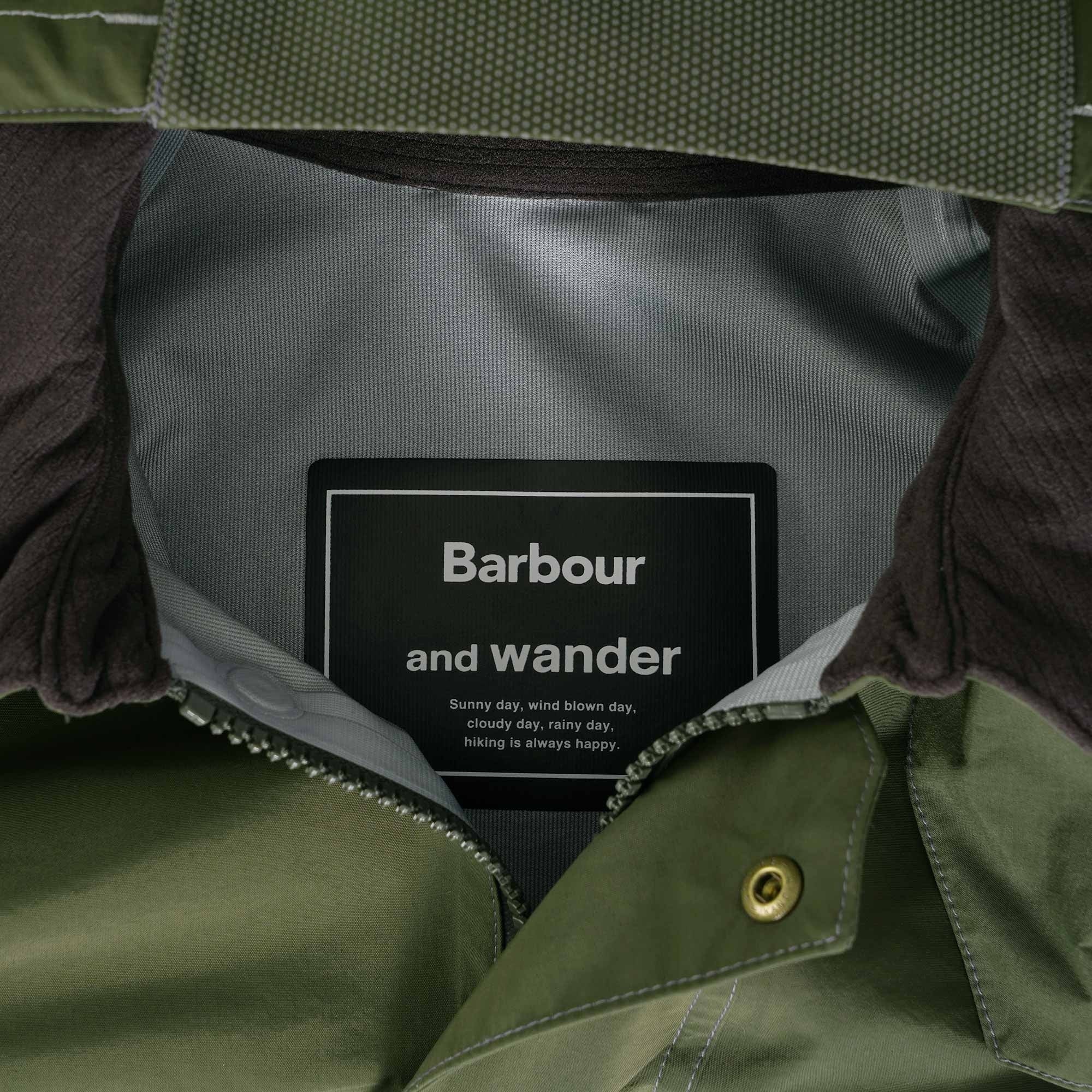 Barbour x And Wander 3L Waterproof Jacket - Olive
