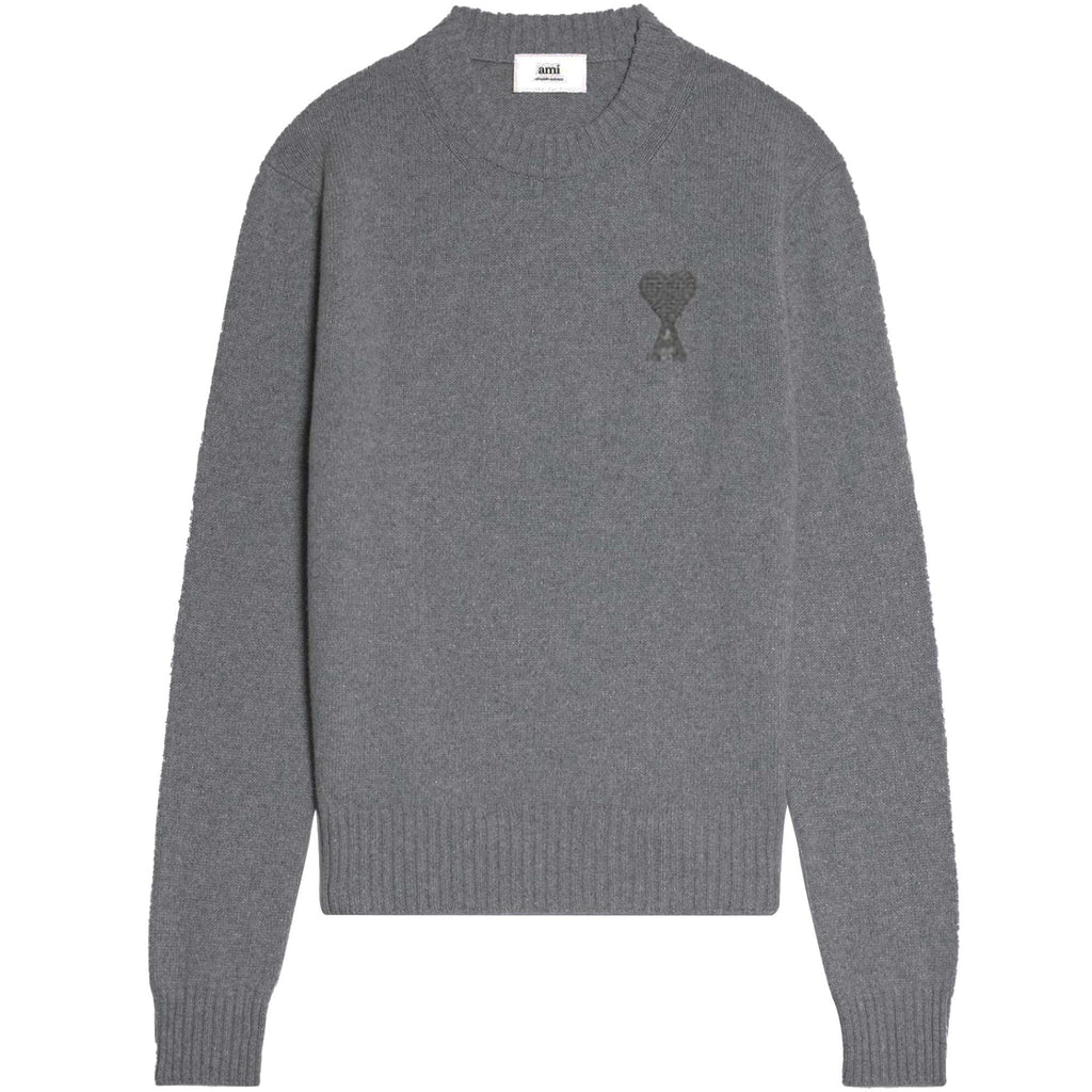 Crew Neck Sweater - Heather Grey