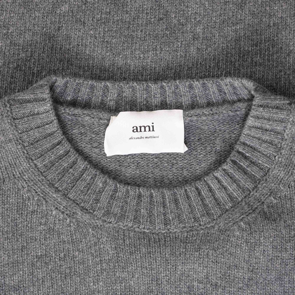 Crew Neck Sweater - Heather Grey