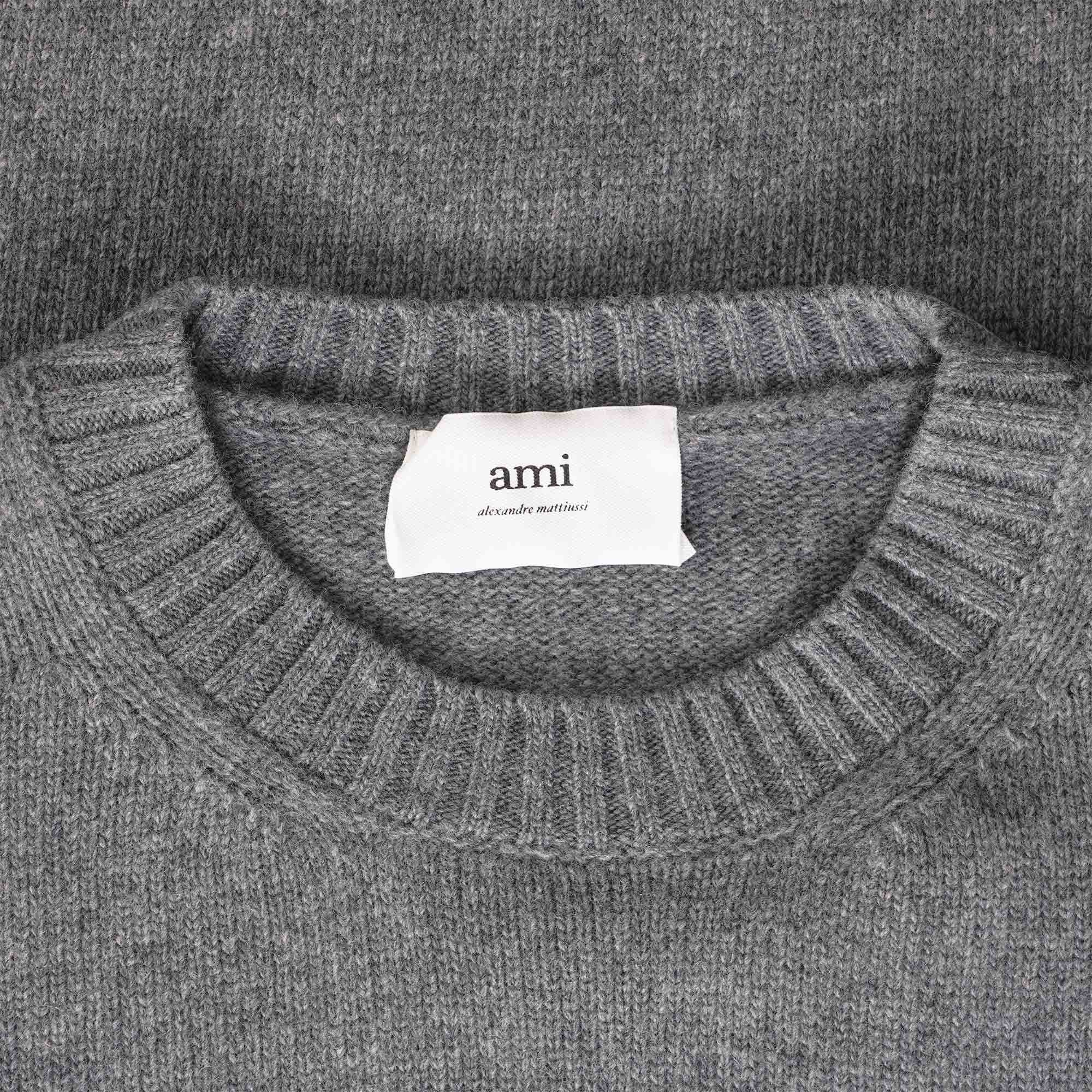 Crew Neck Sweater - Heather Grey