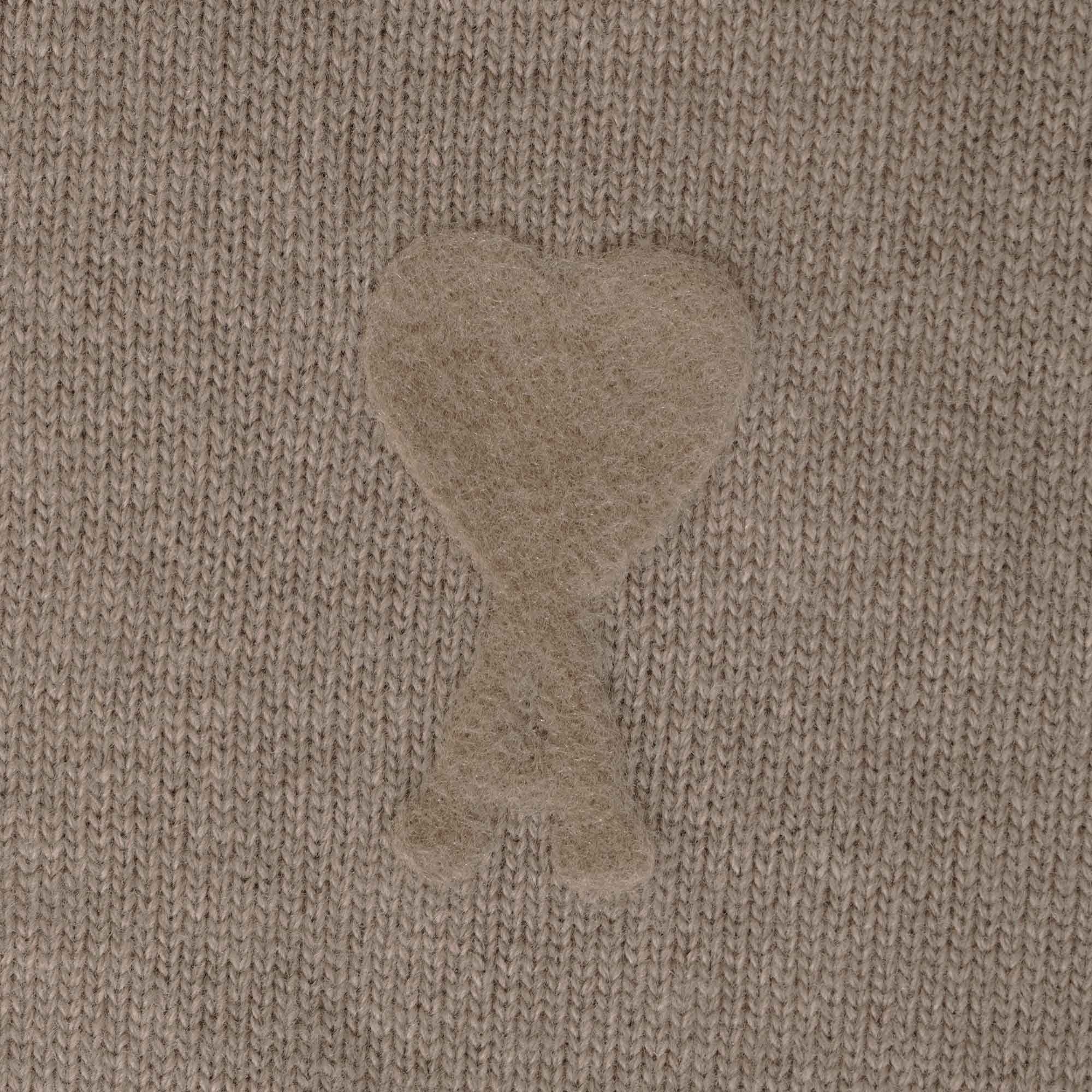 AMI Crew Neck Sweater - Beige