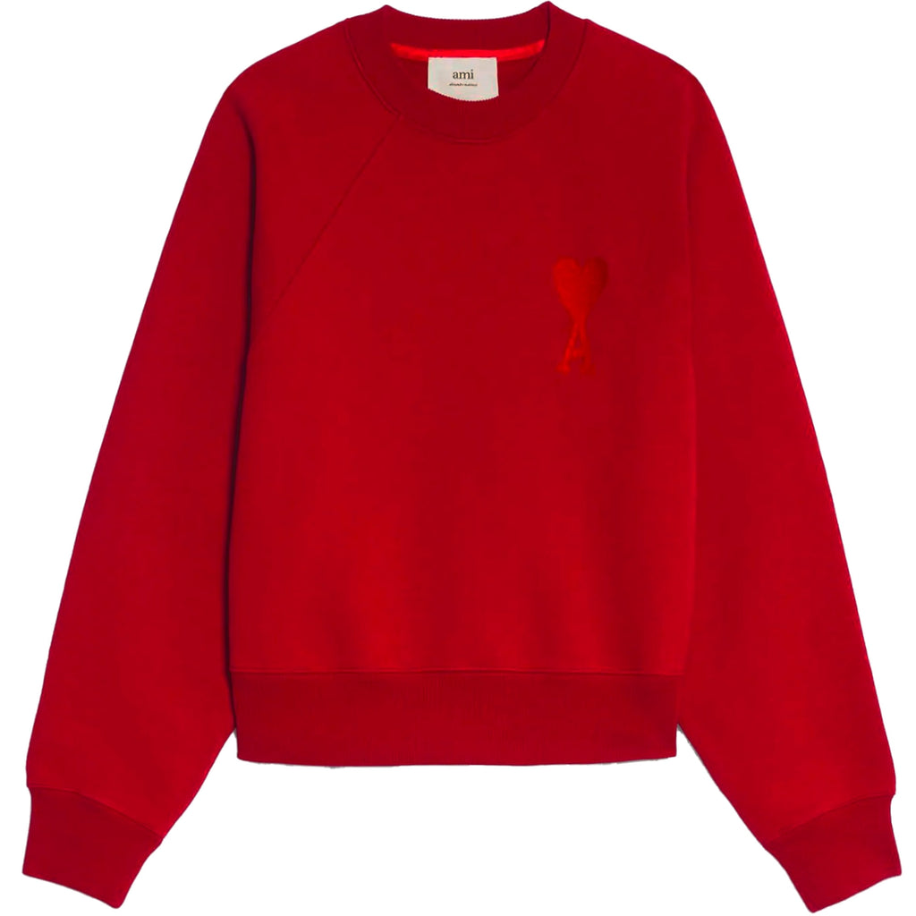 AMI Crew Neck Sweatshirt - Red