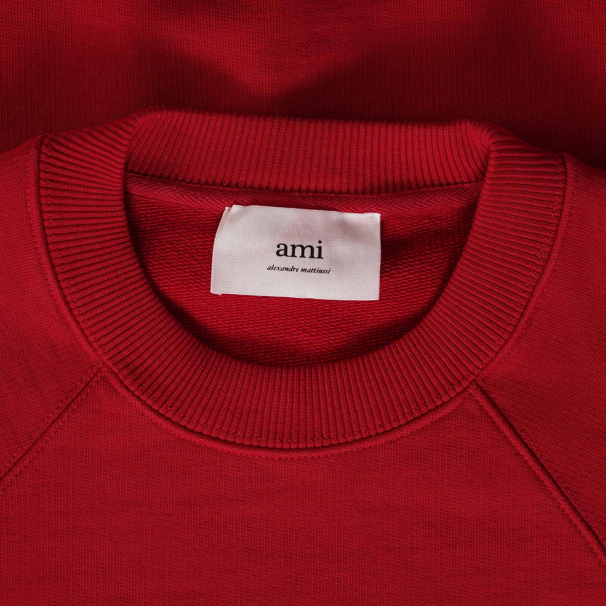 AMI Crew Neck Sweatshirt - Red