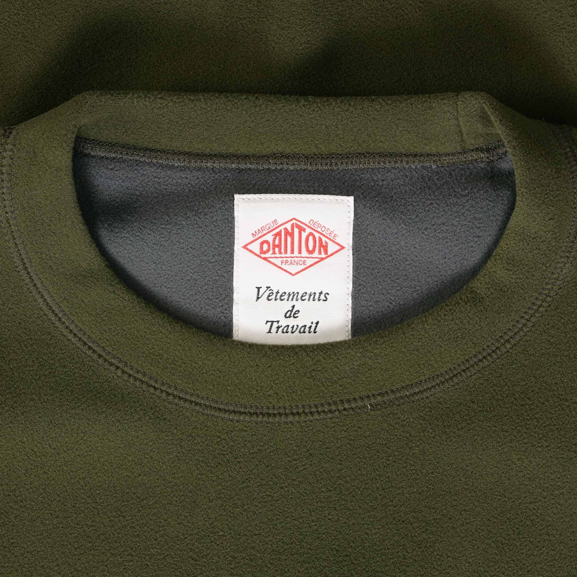 Danton Polartec Fleece Crew Neck Pullover - Olive