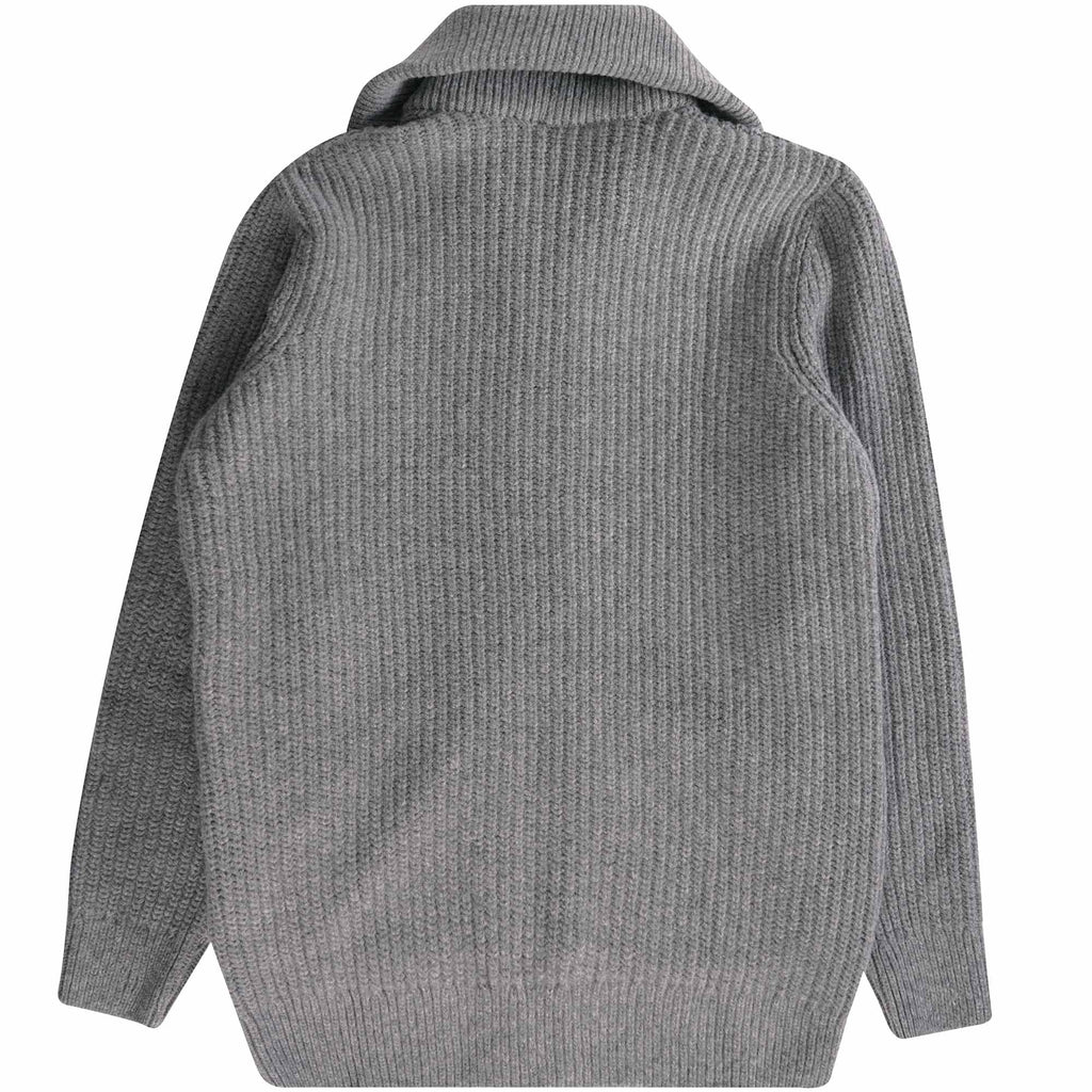 Armor Lux Ribbed Cardigan - Slate Grey