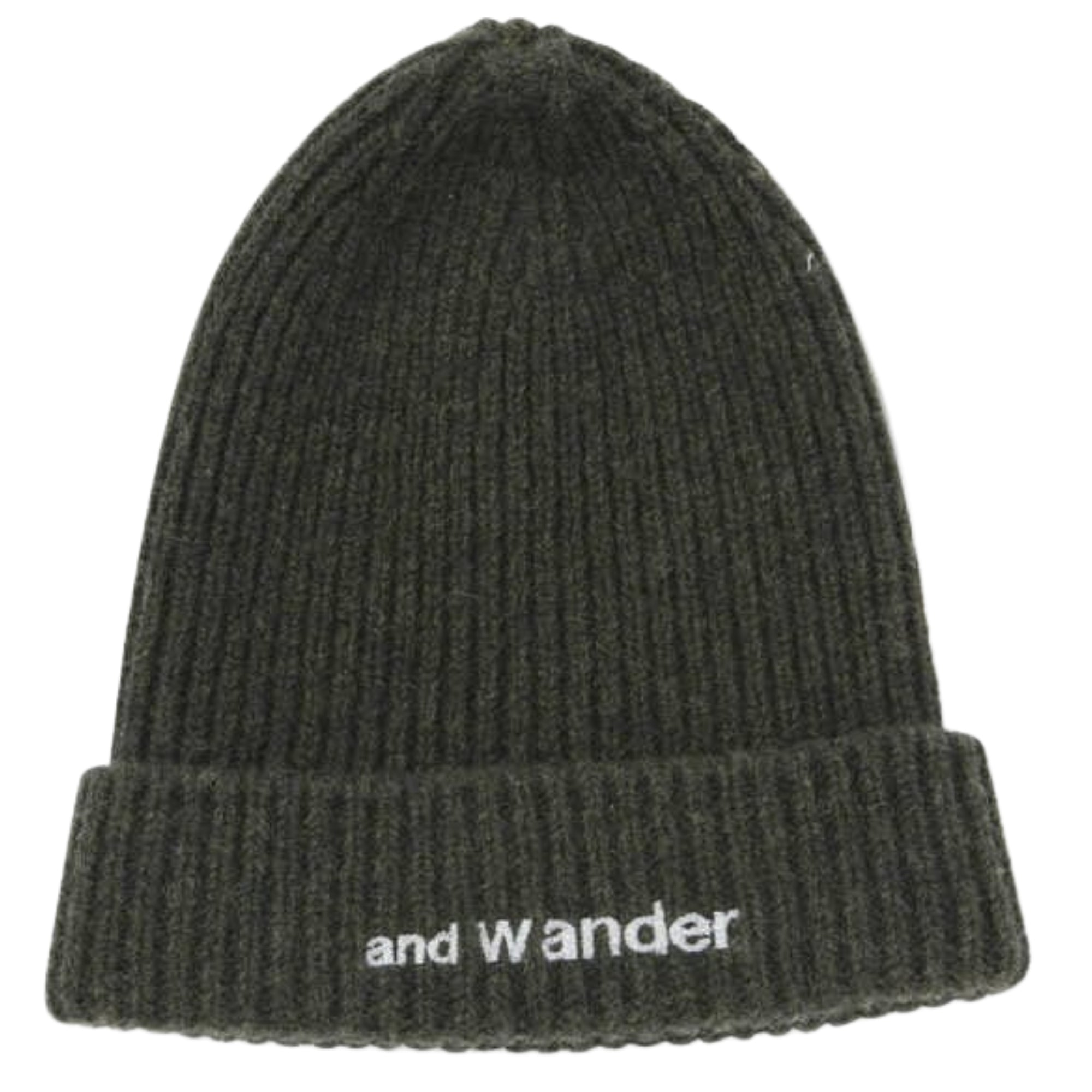 And Wander Shetland Wool Beanie - Khaki