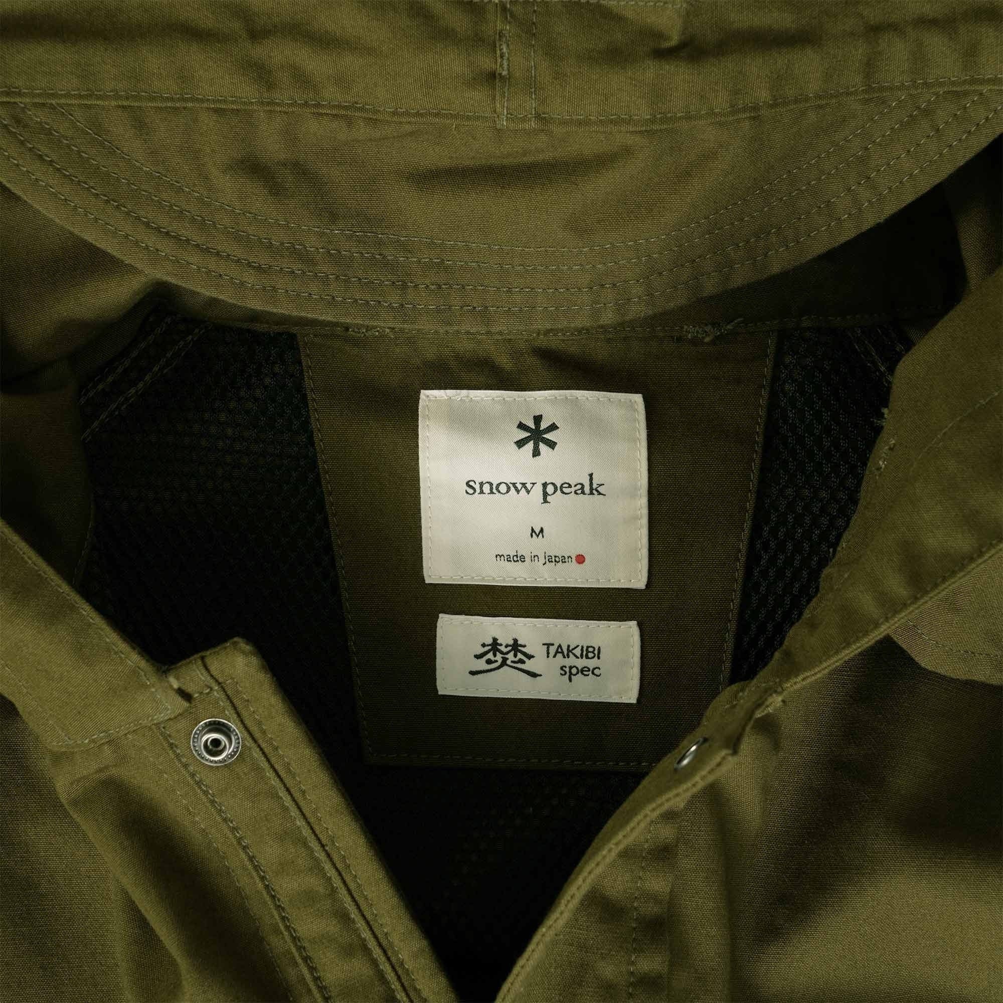 Snow Peak Takibi Mountain Jacket - Olive