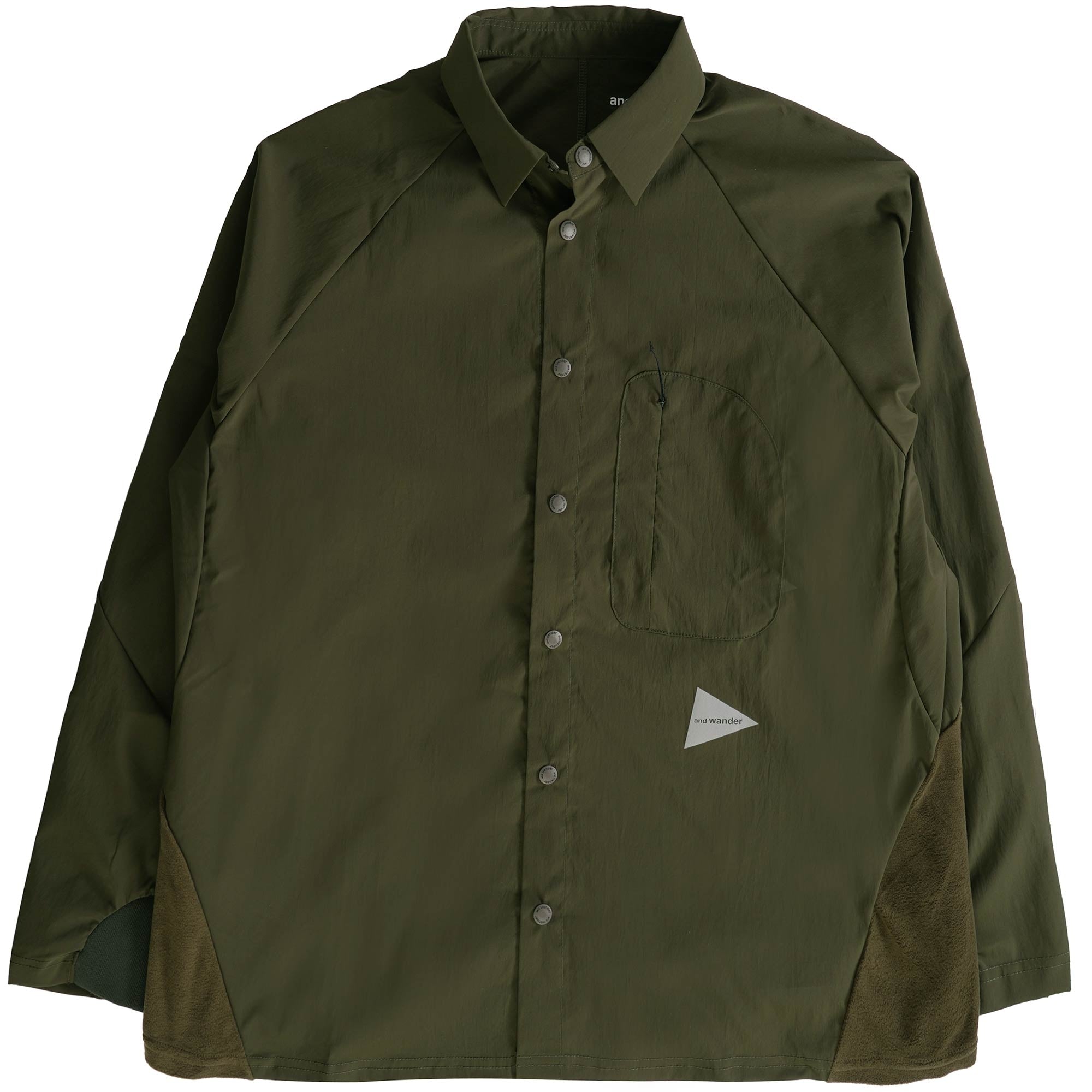 And Wander Long Sleeve Shirt - Khaki