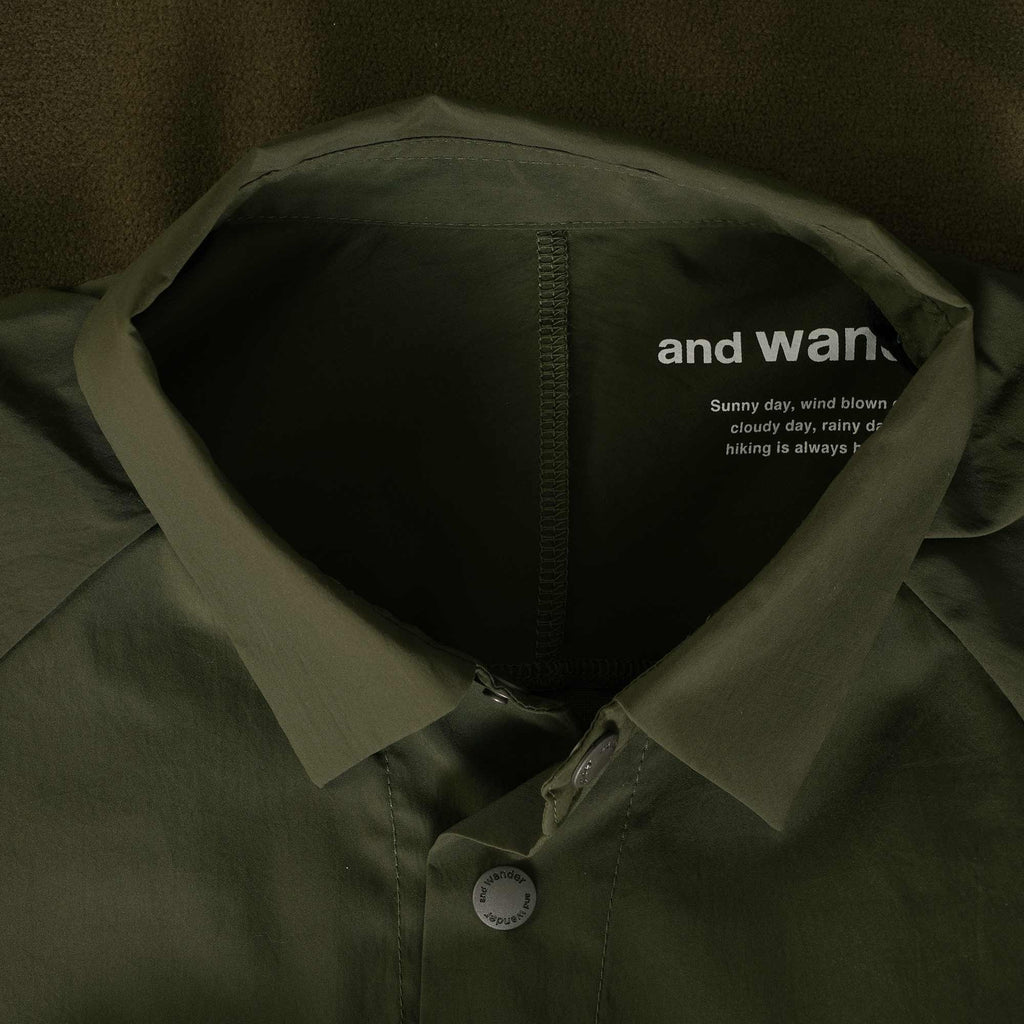 And Wander Long Sleeve Shirt - Khaki