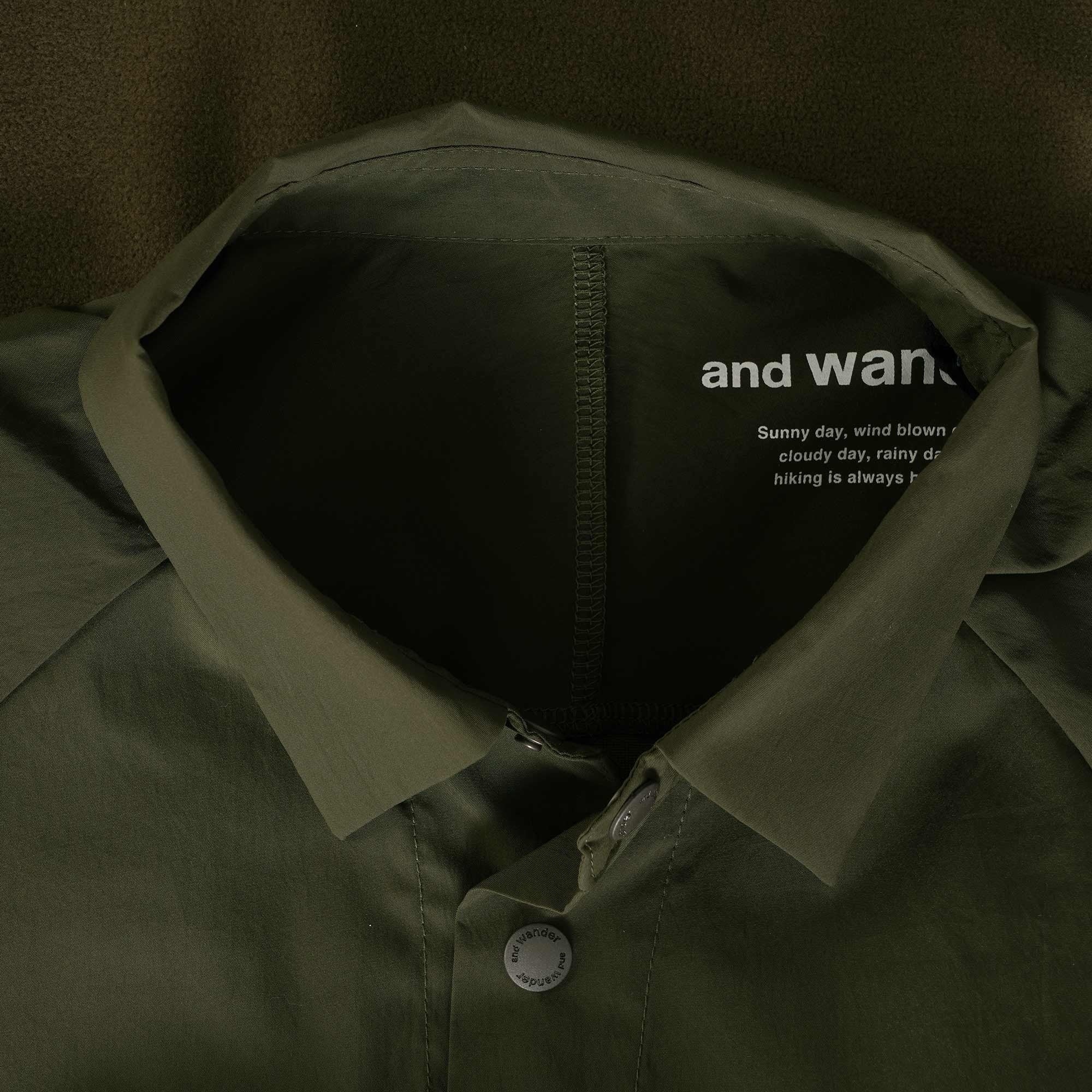 And Wander Long Sleeve Shirt - Khaki