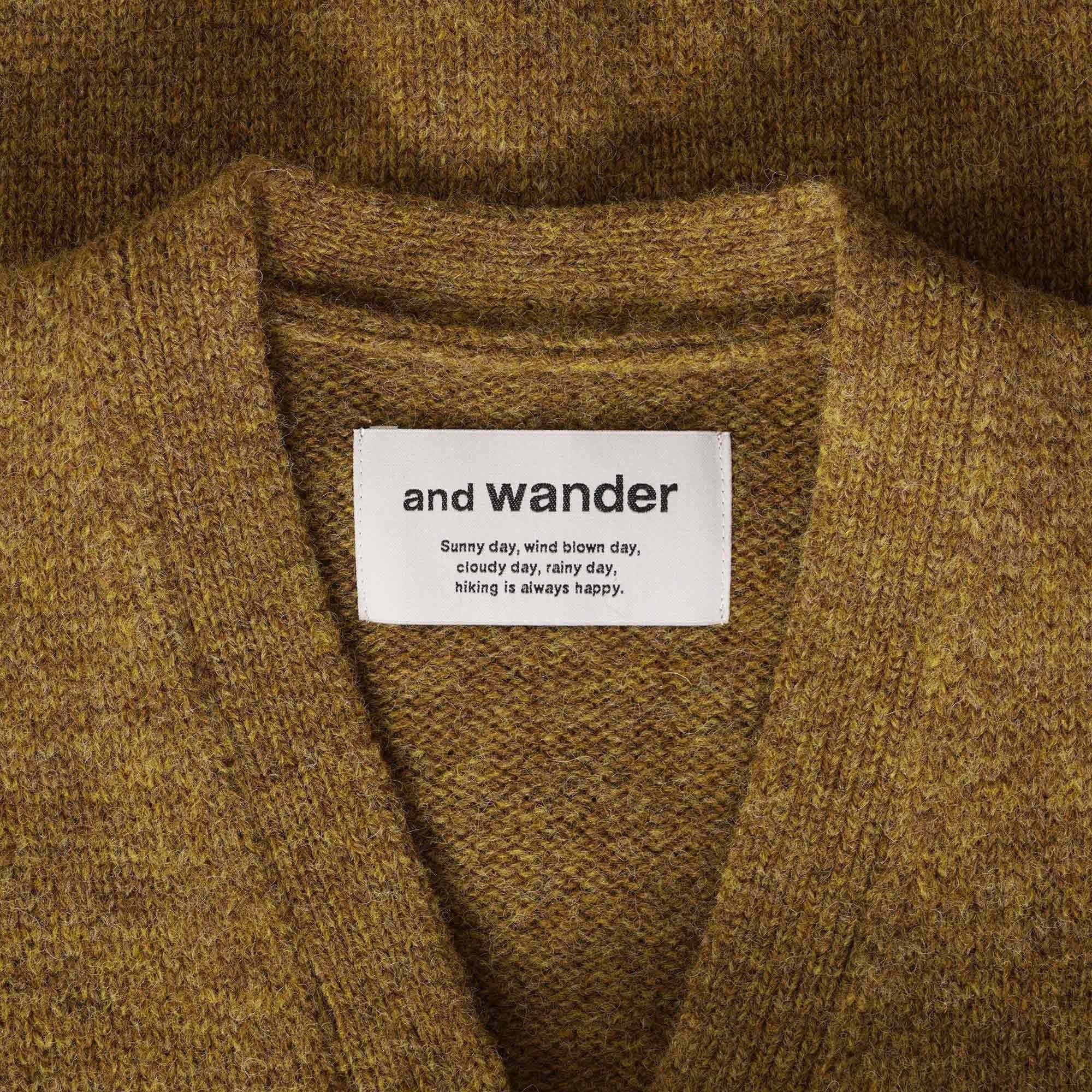 And Wander Shetland Cardigan - Camel