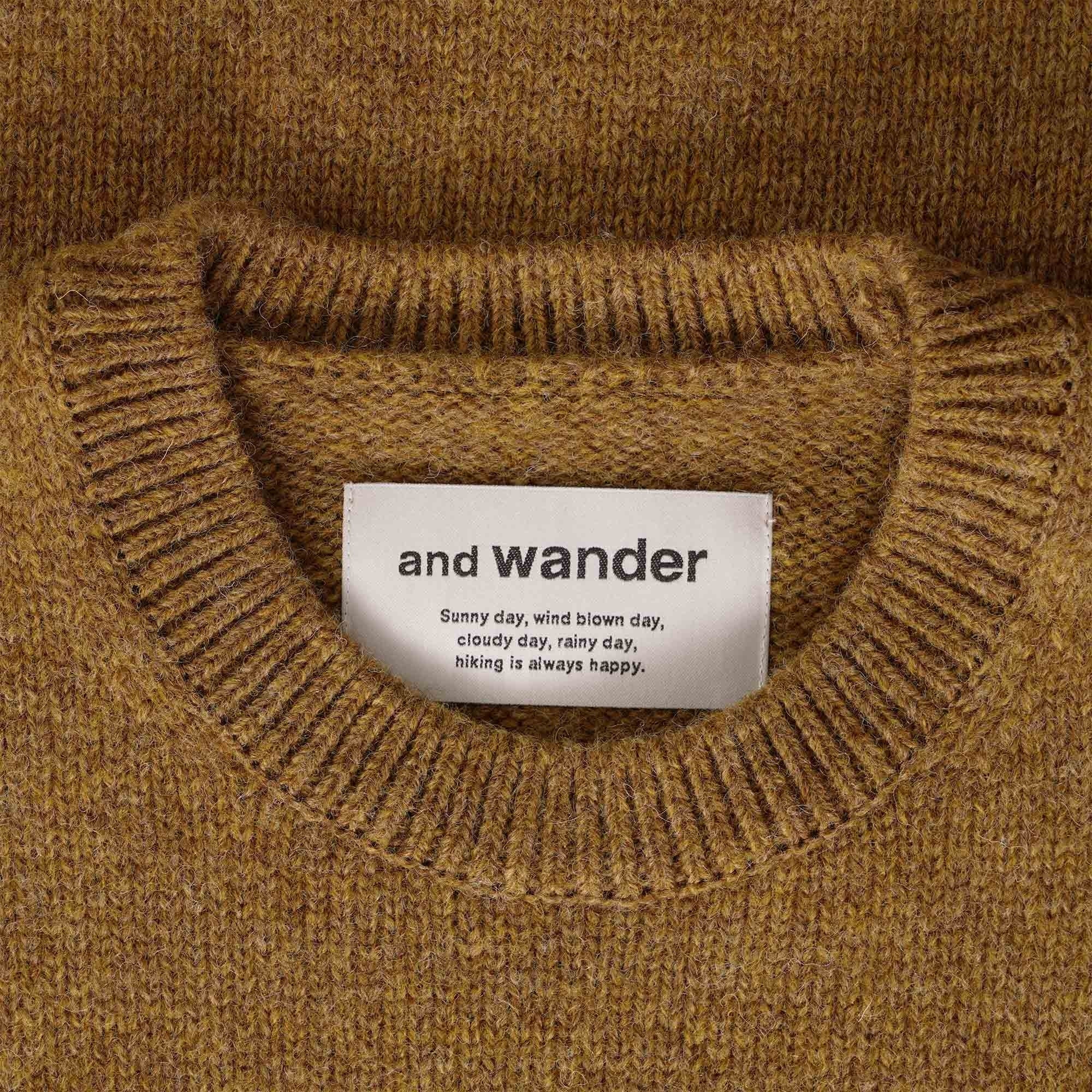 And Wander Shetland Sweater - Camel