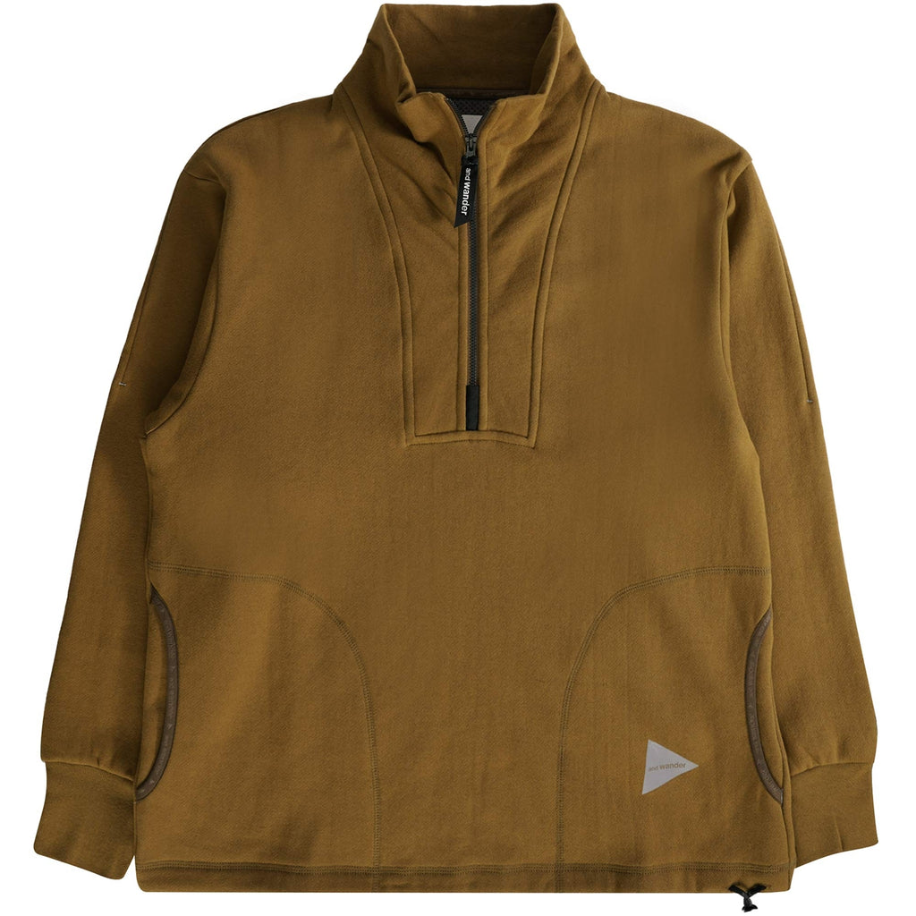 1/2 Zip Jumper - Brown