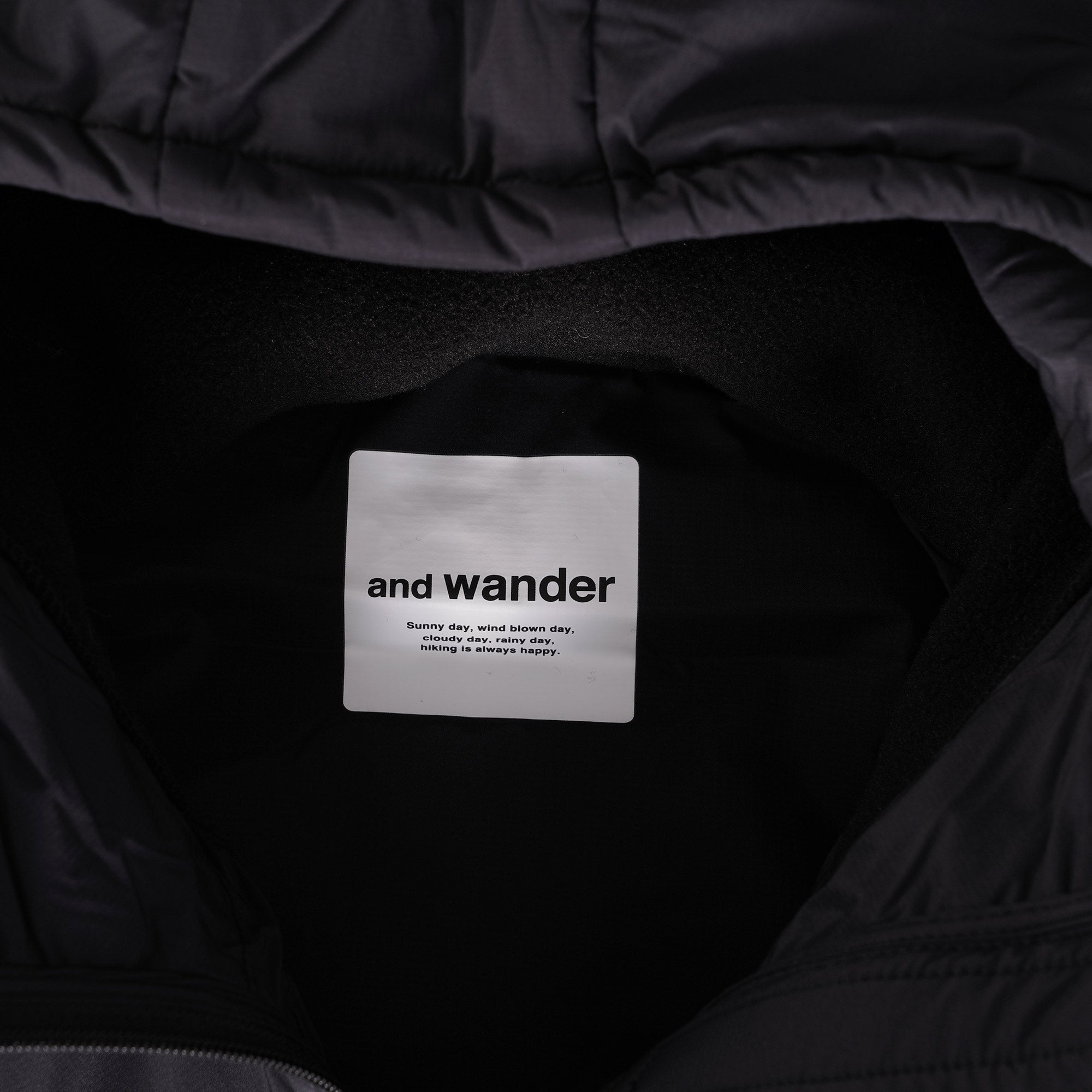 And Wander Pertex Polartec Jacket - Black