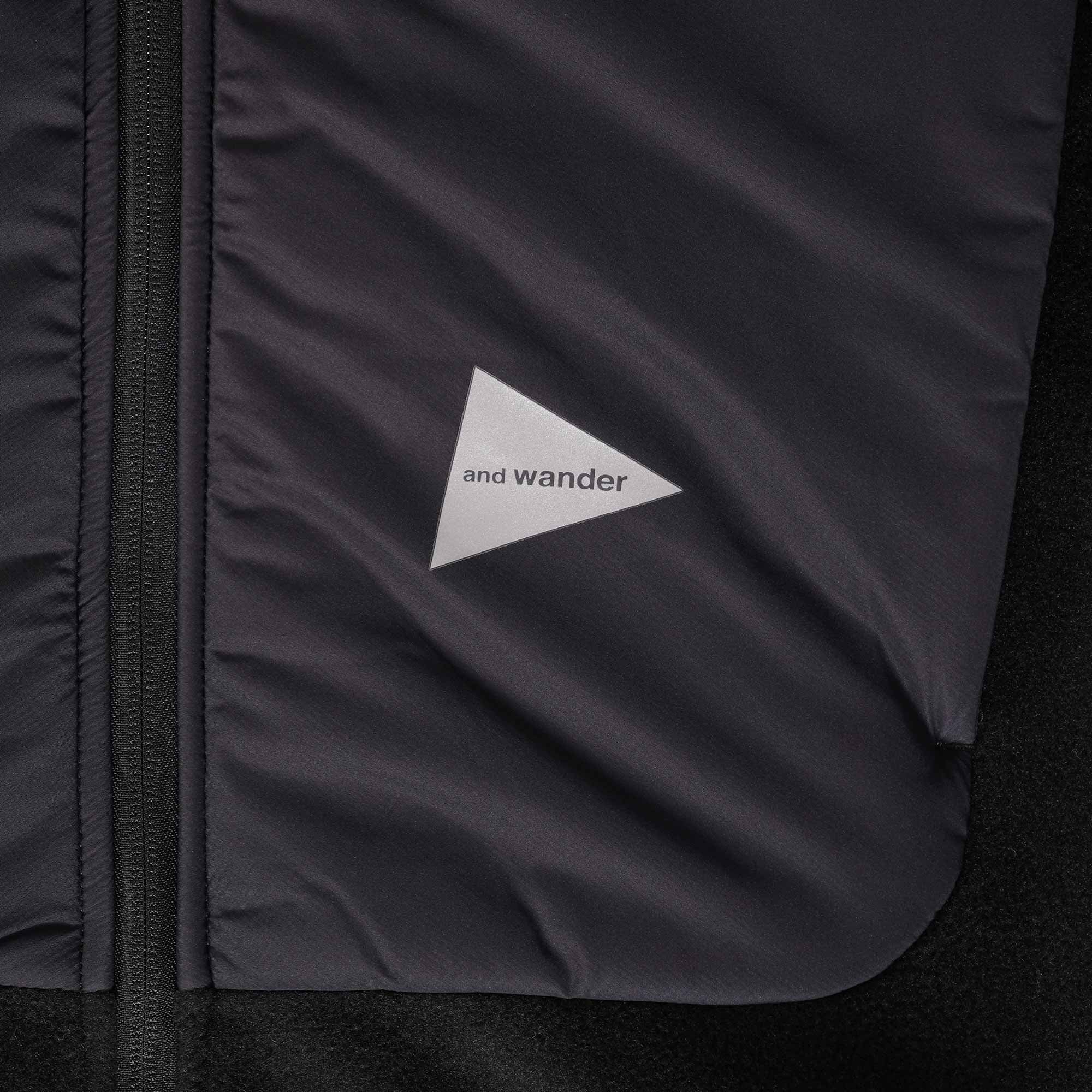 And Wander Pertex Polartec Jacket - Black