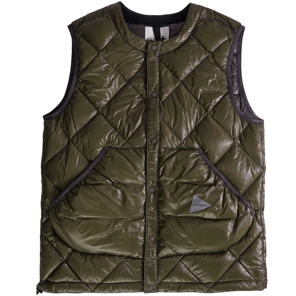 And Wander Diamond Gilet - Khaki