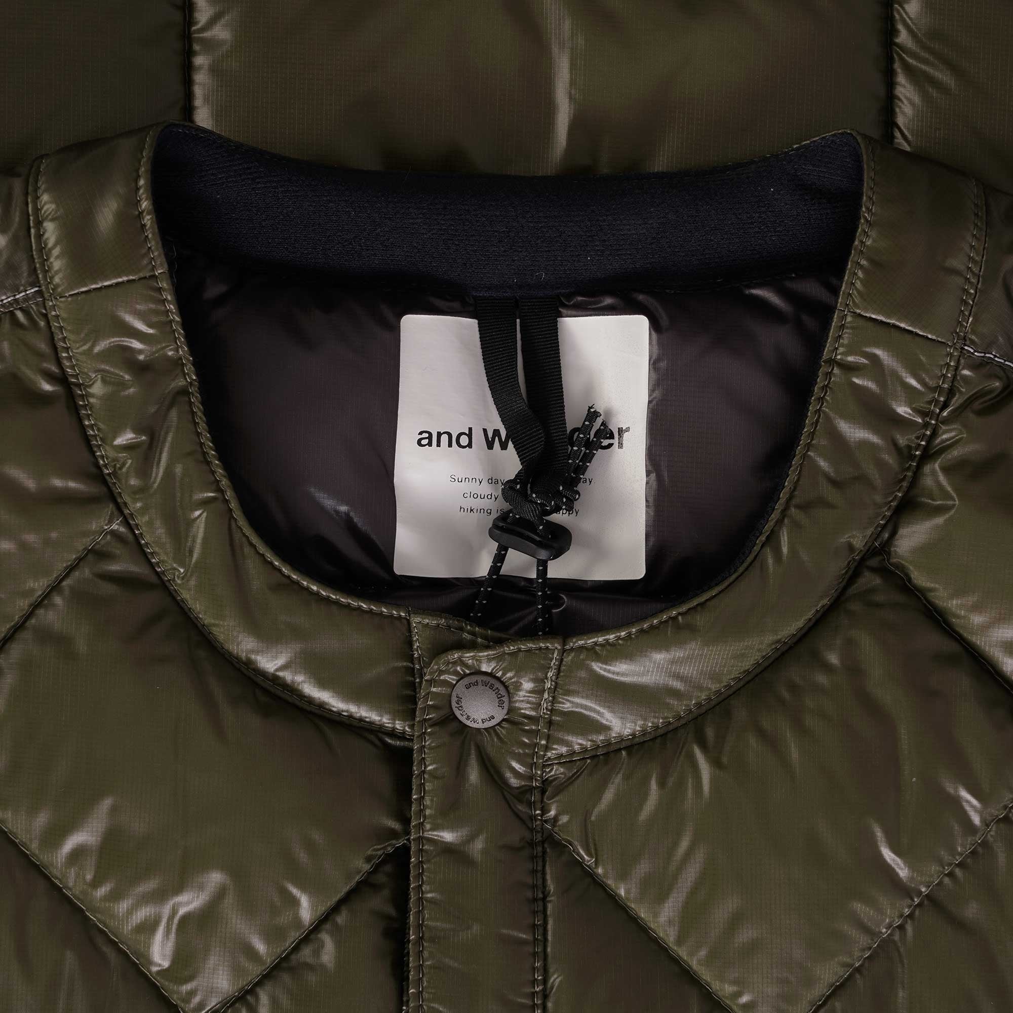 And Wander Diamond Gilet - Khaki