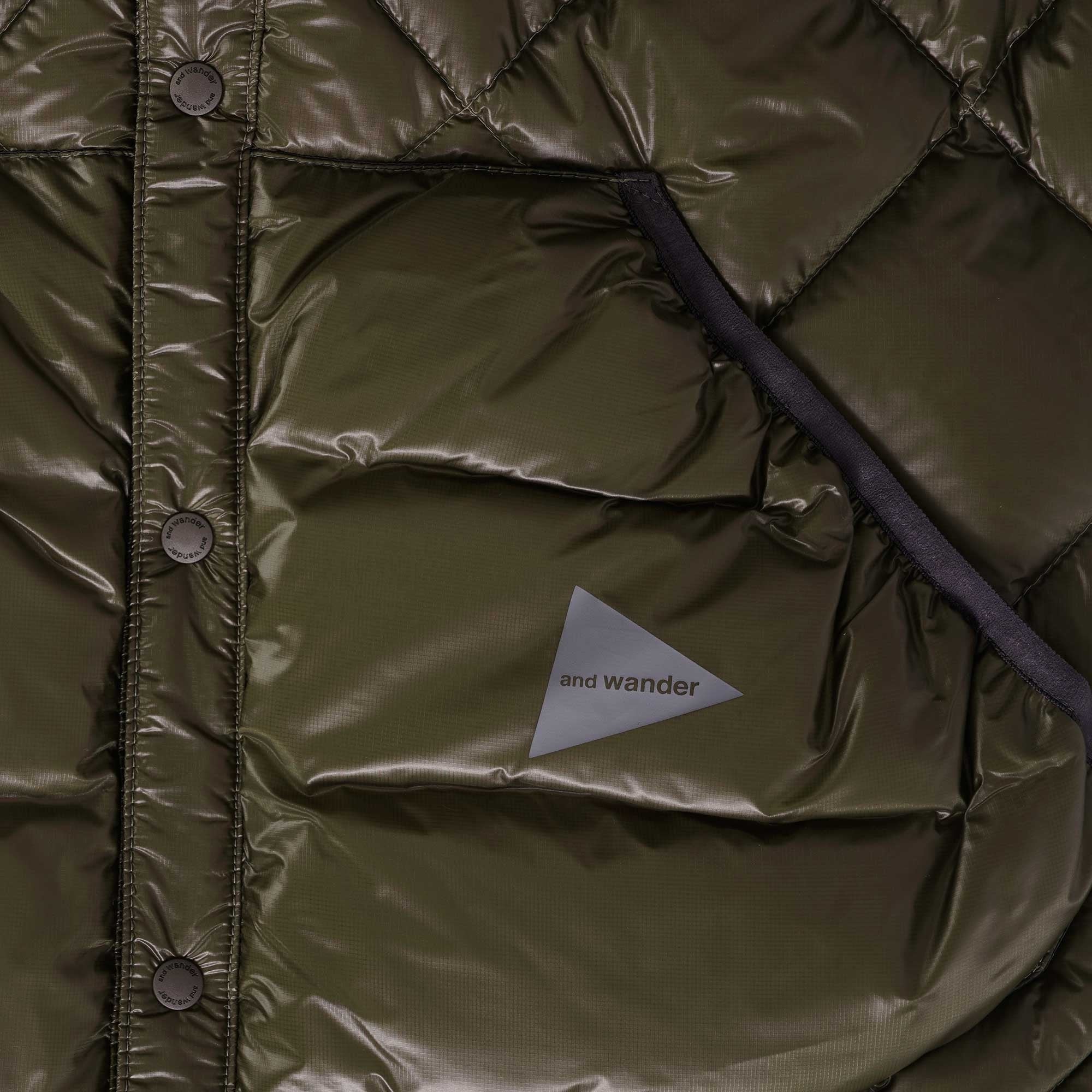 And Wander Diamond Gilet - Khaki