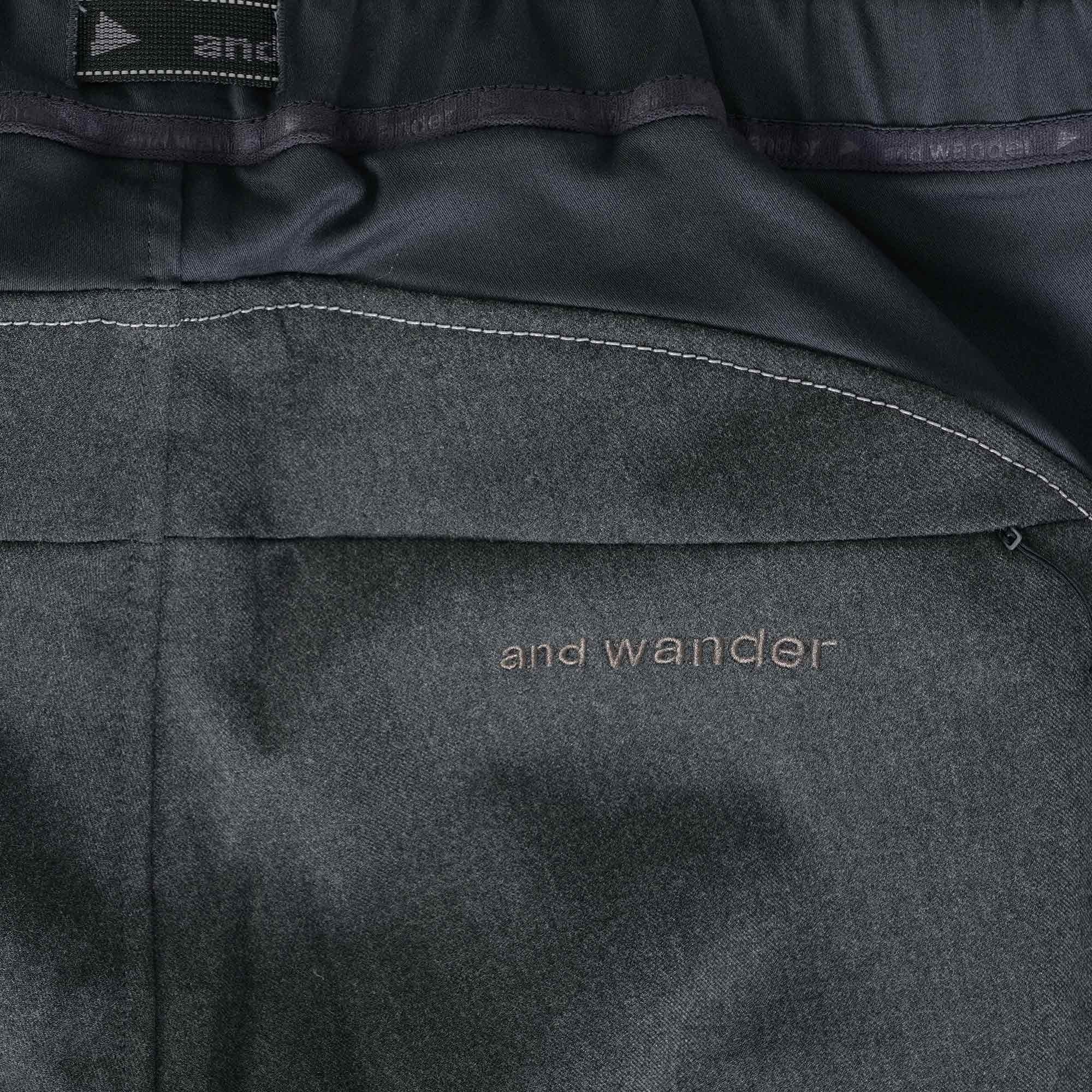 And Wander Reflective Pants - Charcoal