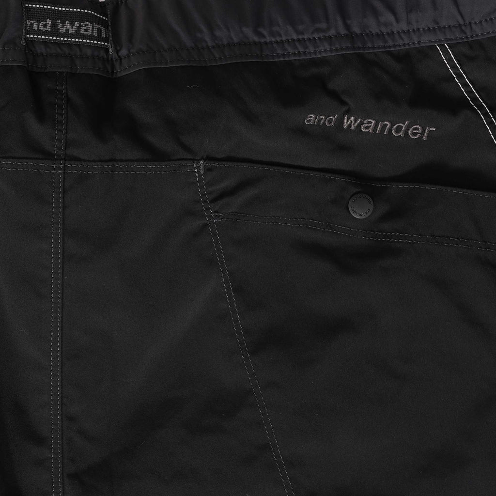 And Wander Double Pocket Pants - Black