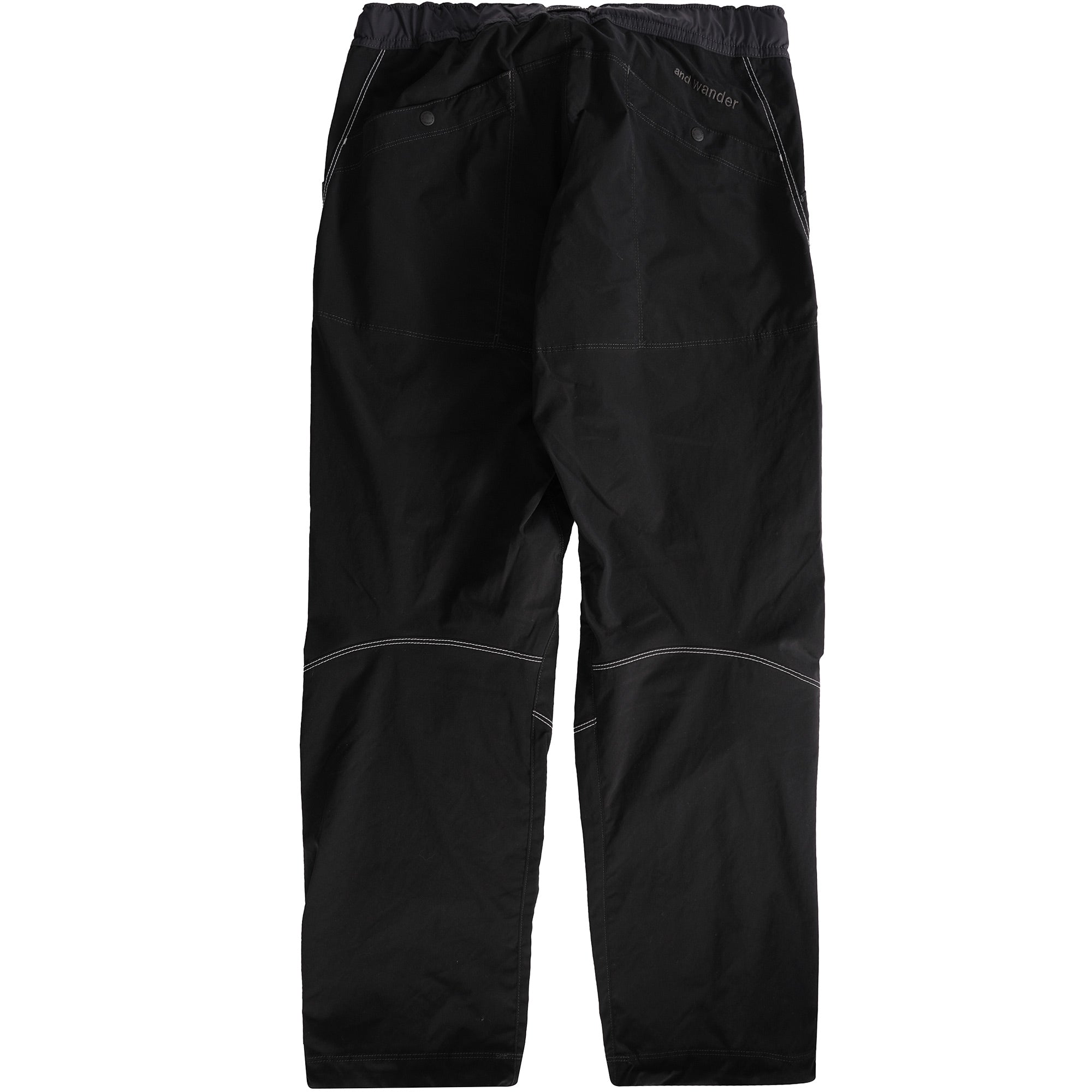 And Wander Double Pocket Pants - Black