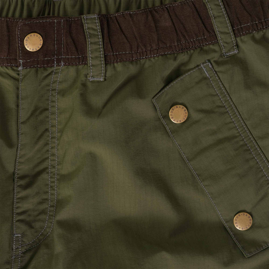 Barbour x And Wander Splits Trousers - Olive