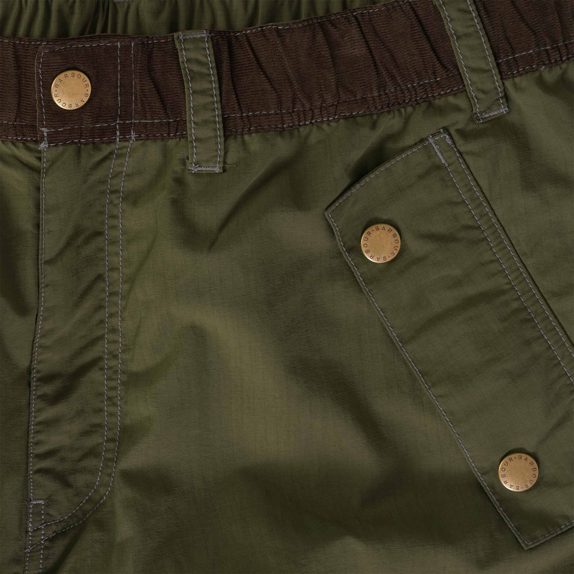 Barbour x And Wander Splits Trousers - Olive