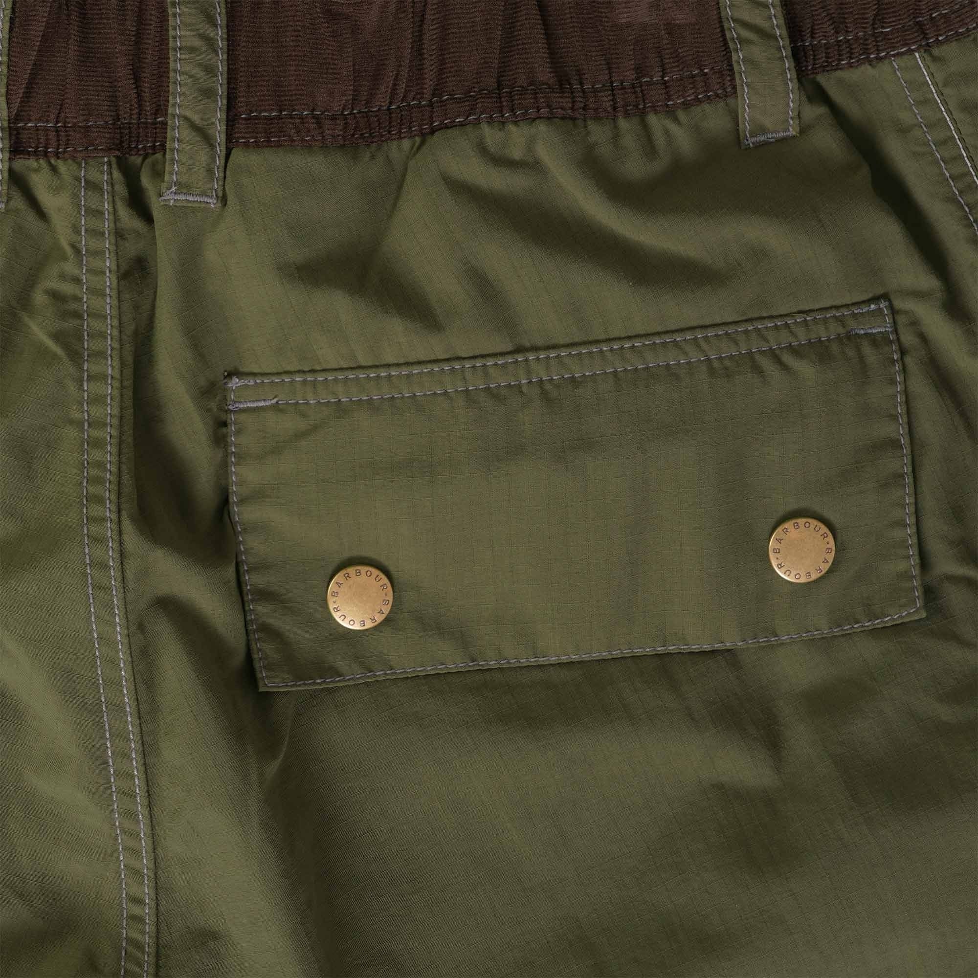 Barbour x And Wander Splits Trousers - Olive