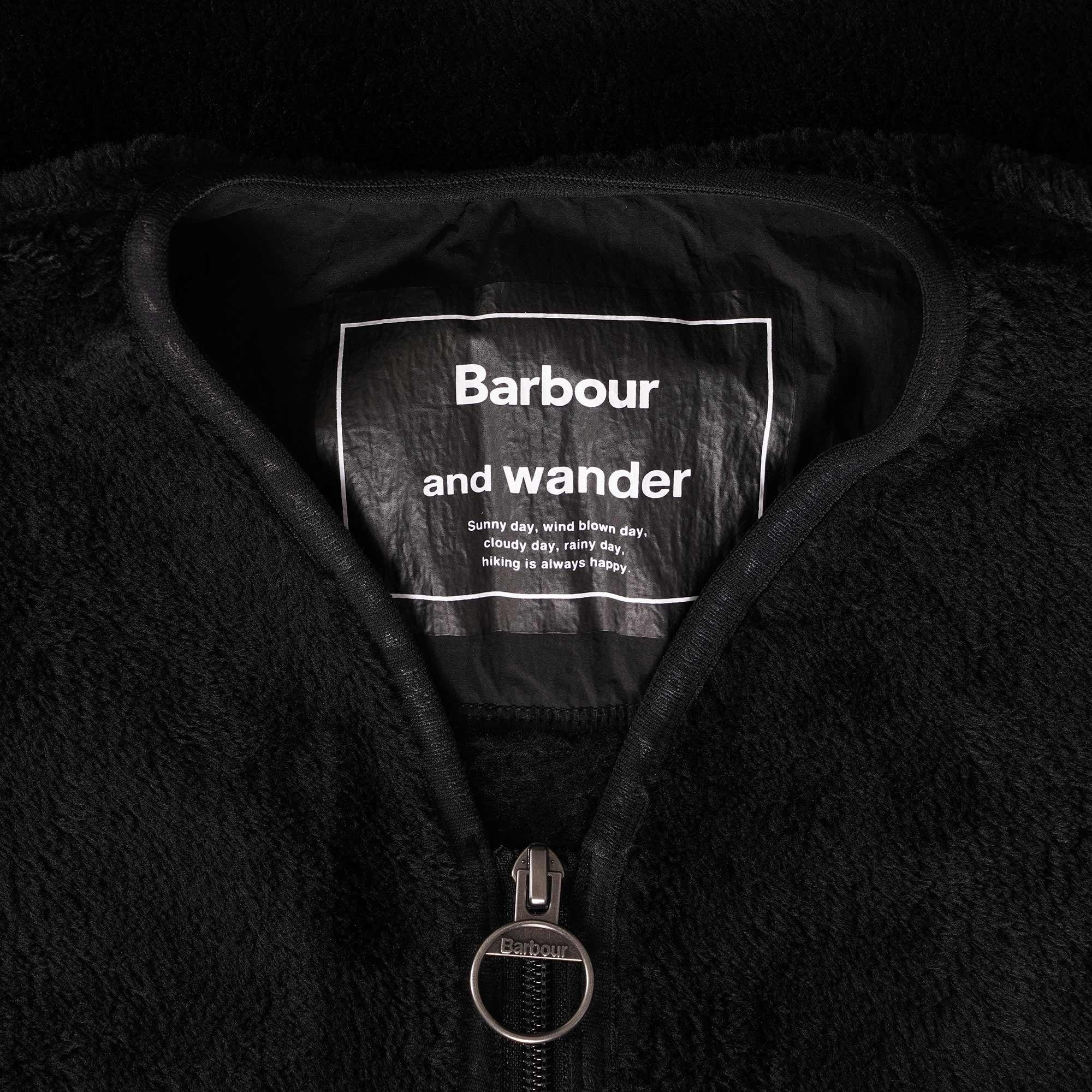 Barbour x And Wander Fleece - Black