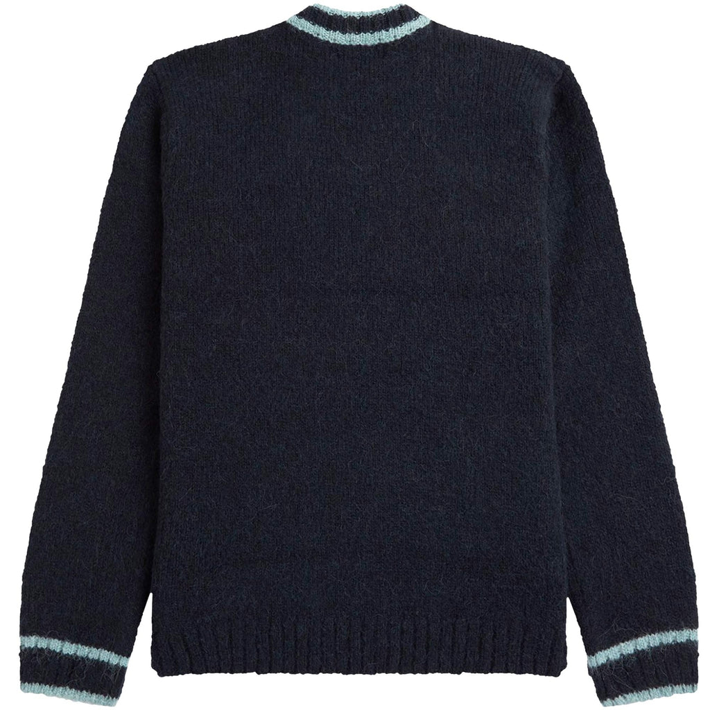 Fred Perry Alpaca Blend Crew Neck Jumper - Navy