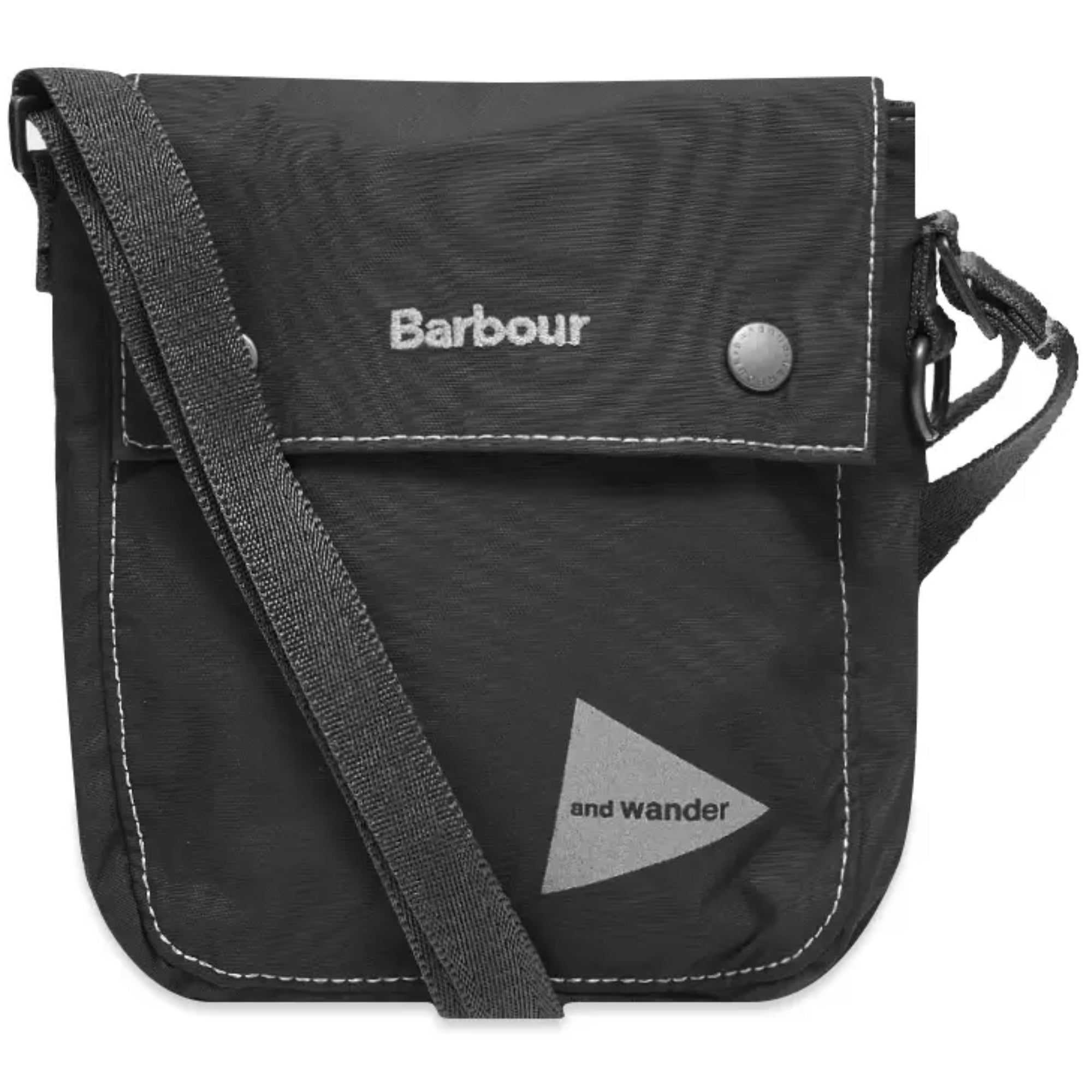 Barbour x And Wander Shoulder Pouch Bag - Black