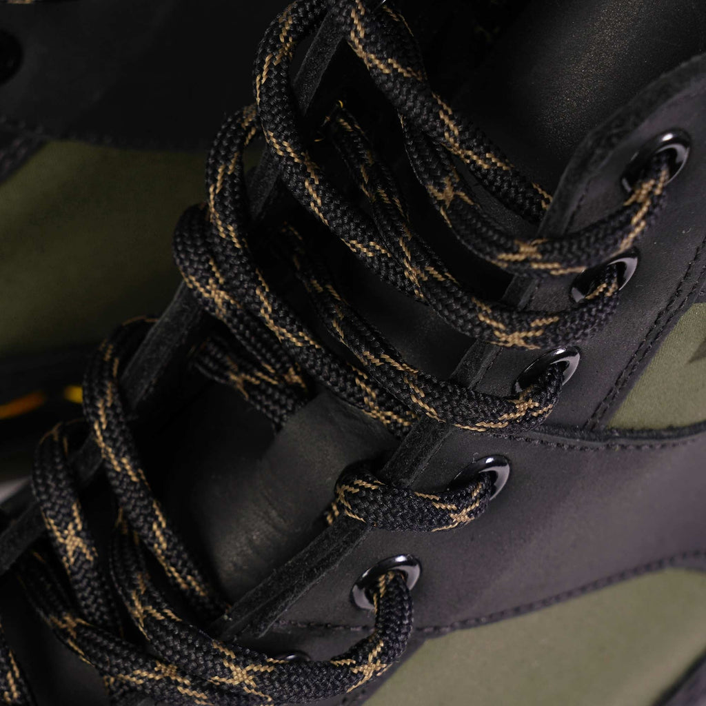 1460 Made In England Padded Panel Lace Up Boots - Black/Olive