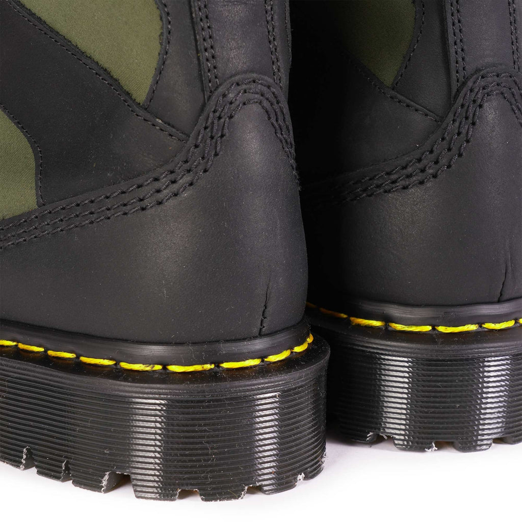 1460 Made In England Padded Panel Lace Up Boots - Black/Olive