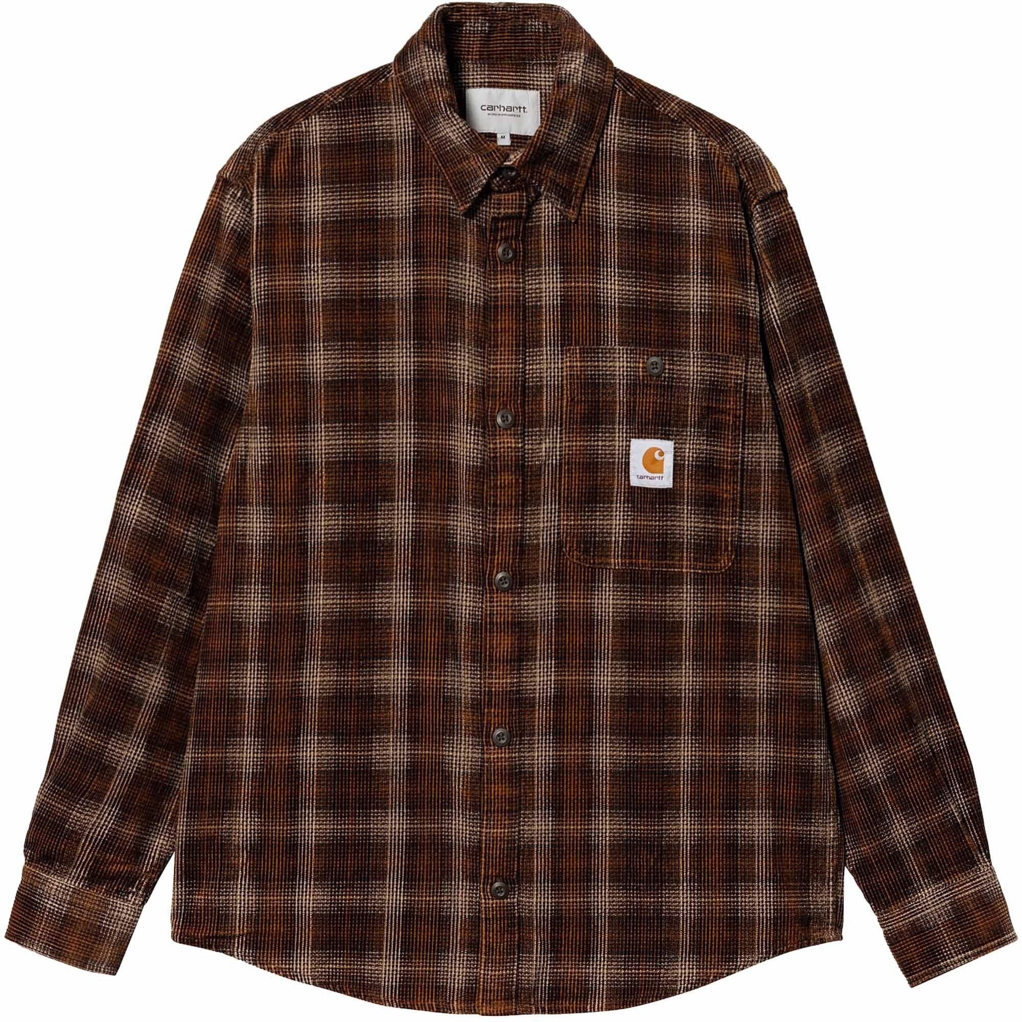 Carhartt WIP Long Sleeve Flint Shirt - Hamilton Brown