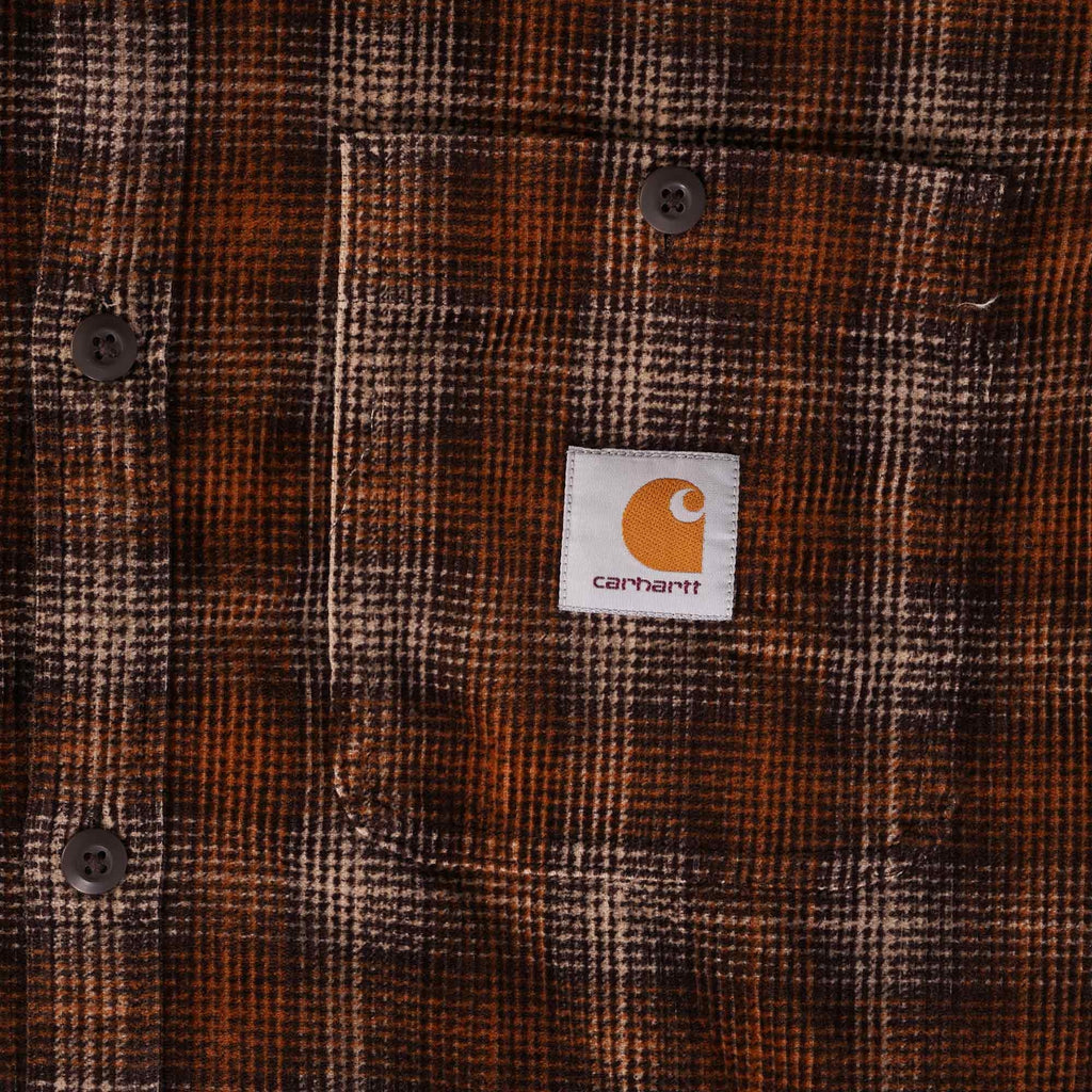 Carhartt WIP Long Sleeve Flint Shirt - Hamilton Brown