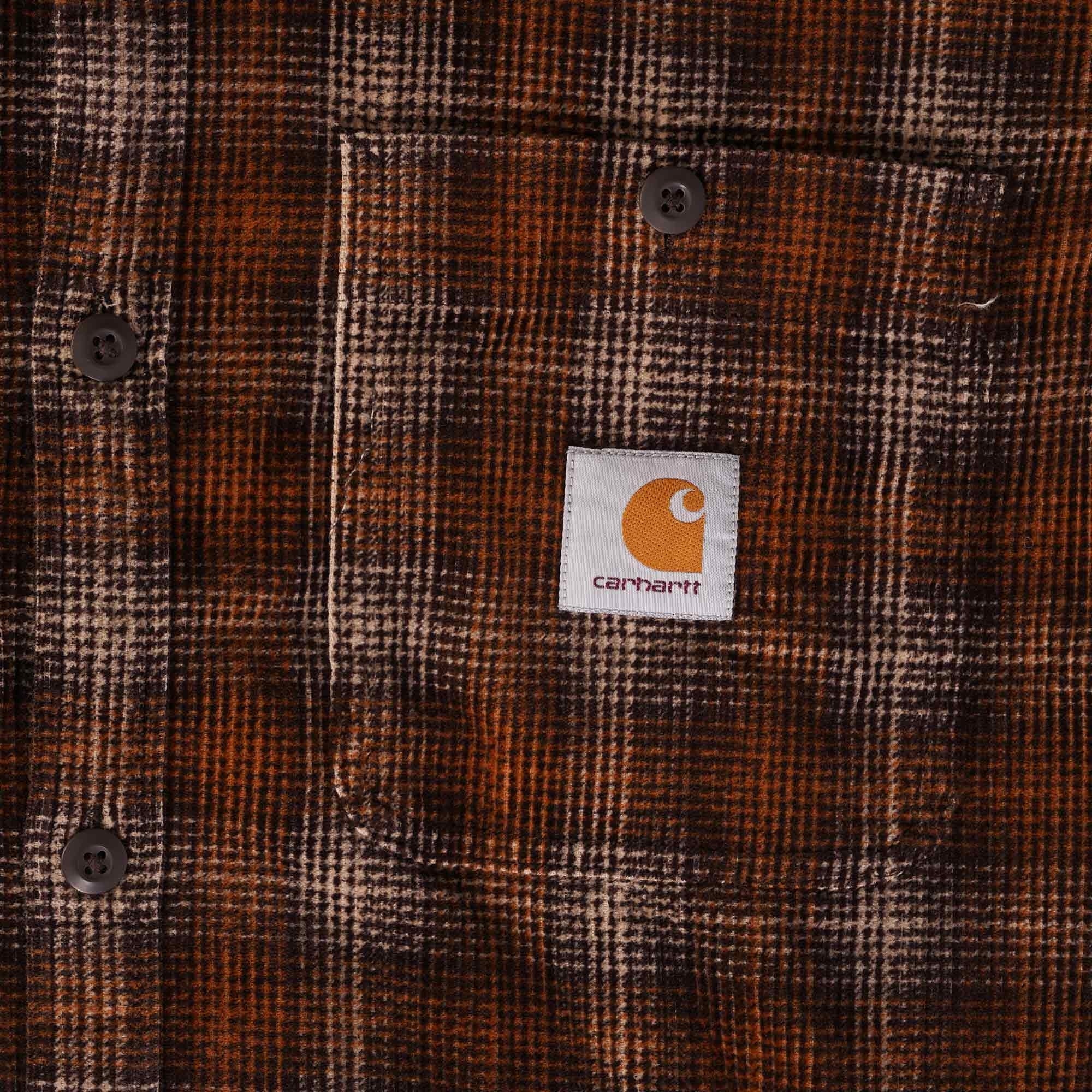 Carhartt WIP Long Sleeve Flint Shirt - Hamilton Brown
