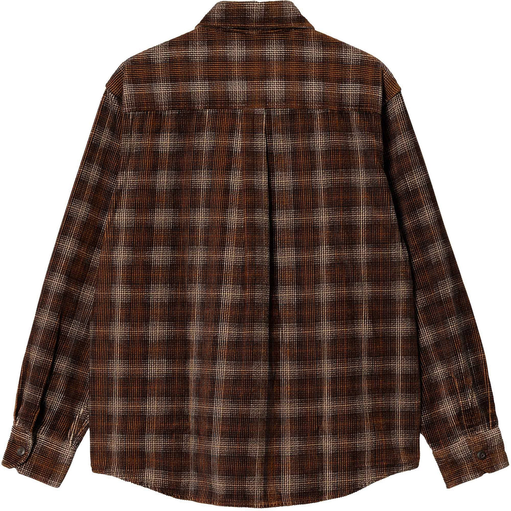 Carhartt WIP Long Sleeve Flint Shirt - Hamilton Brown