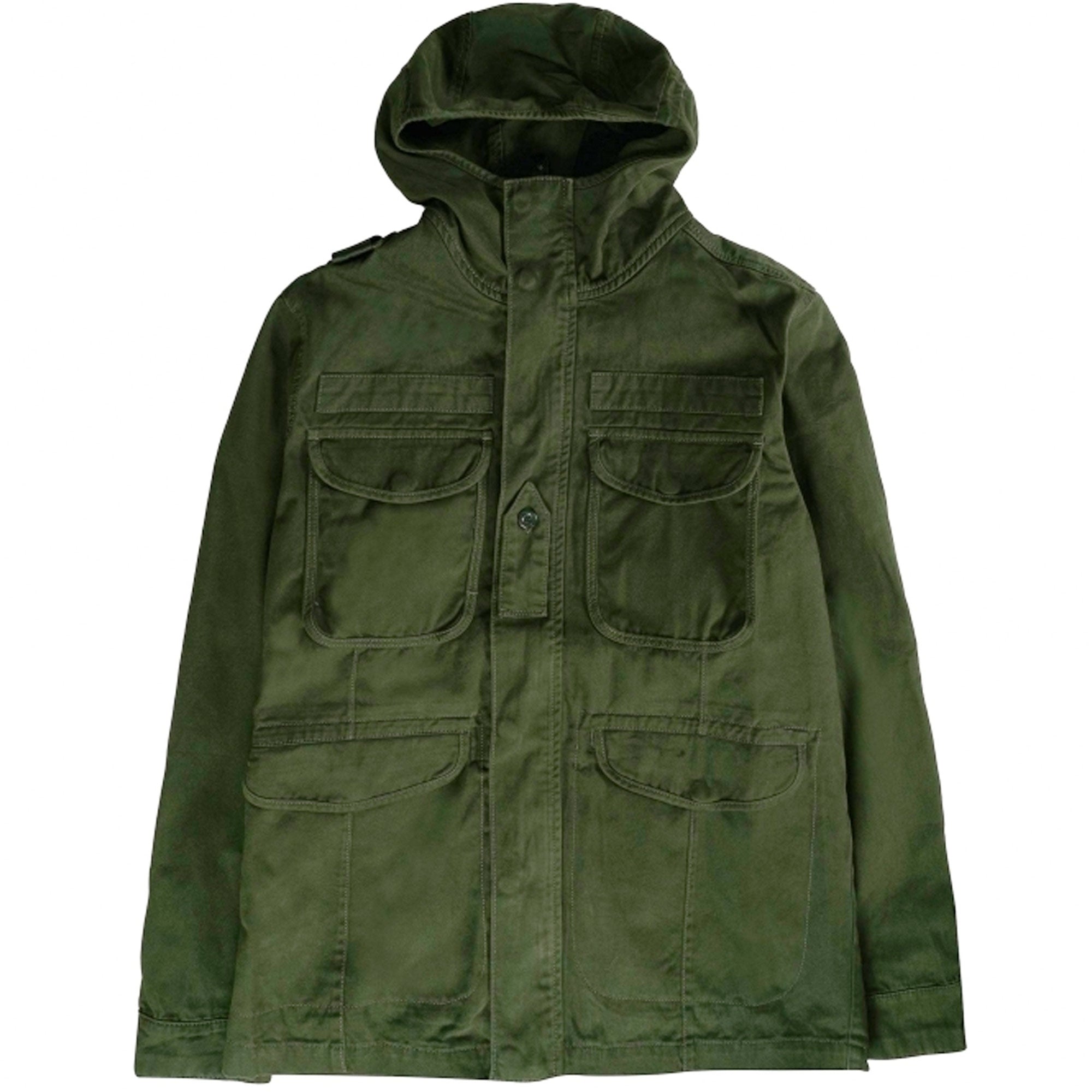 Zip Front Hooded Jacket - Oil Slick