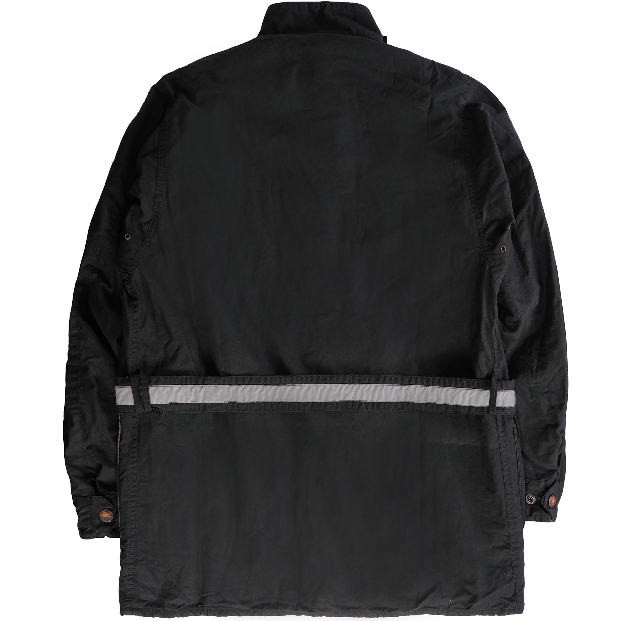 Barbour International Distressed Wax Jacket - Black