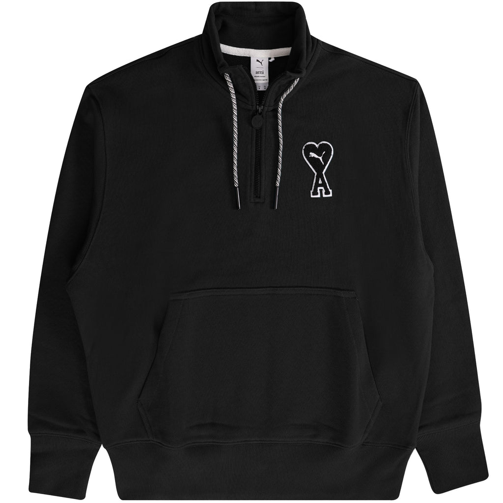 Puma x AMI Half Zip Sweatshirt - Black