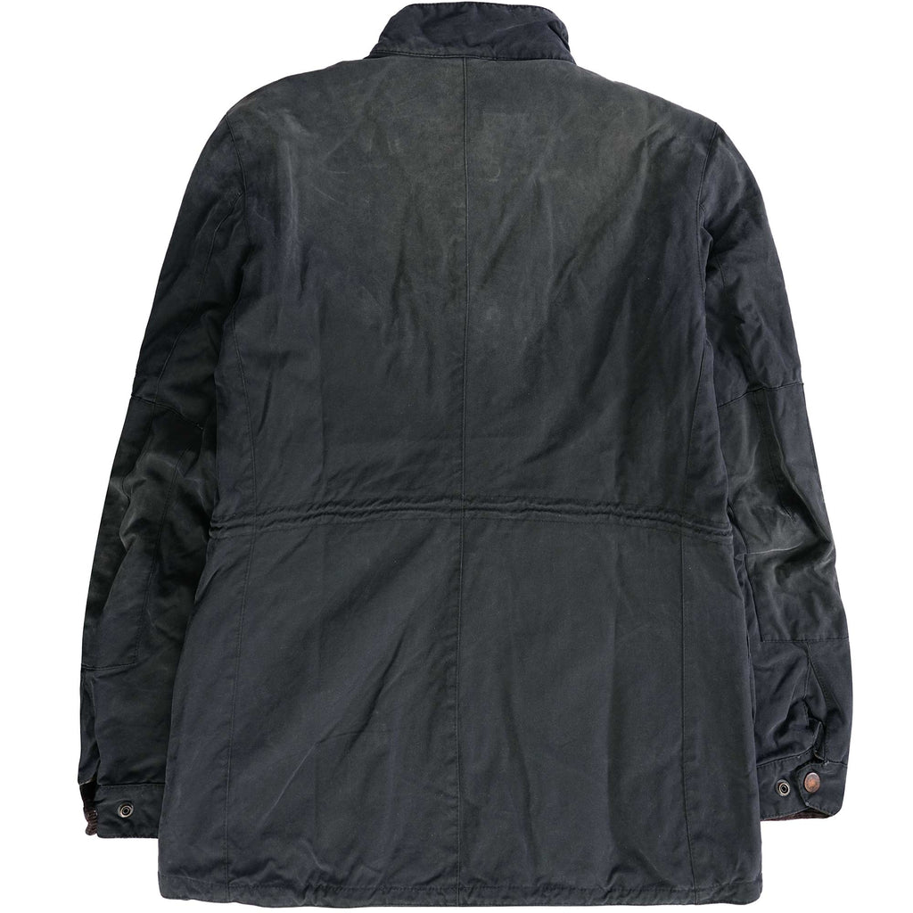 Barbour International Distressed Duke Wax Jacket - Navy