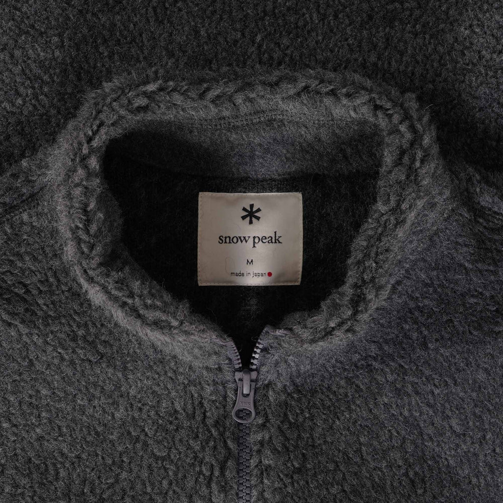 Snow Peak Wool Fleece Jacket - Charcoal
