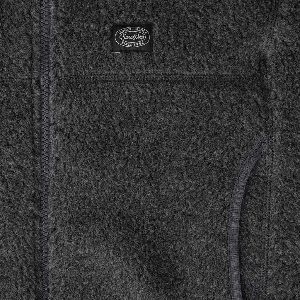 Snow Peak Wool Fleece Jacket - Charcoal