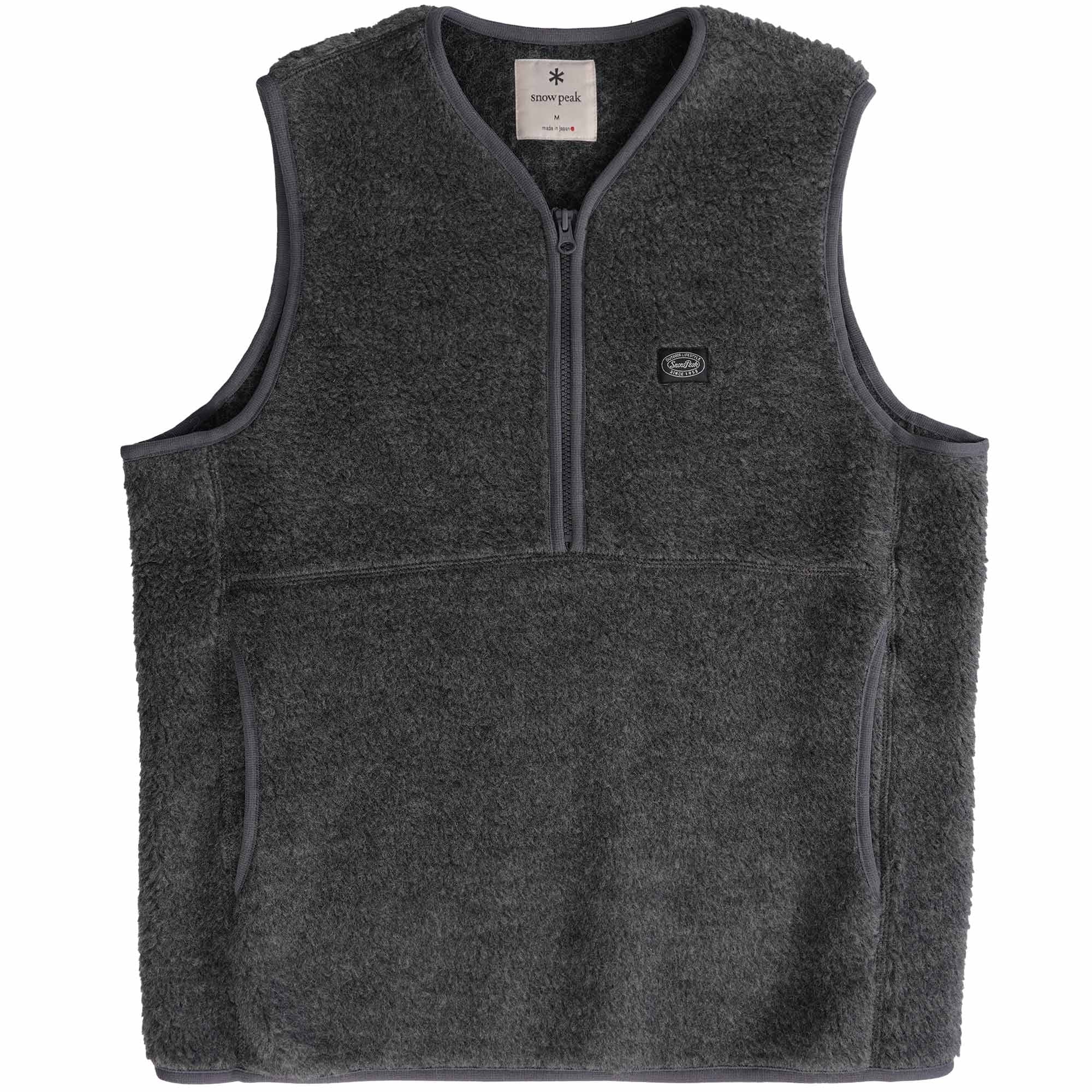 Snow Peak Wool Fleece Vest - Charcoal