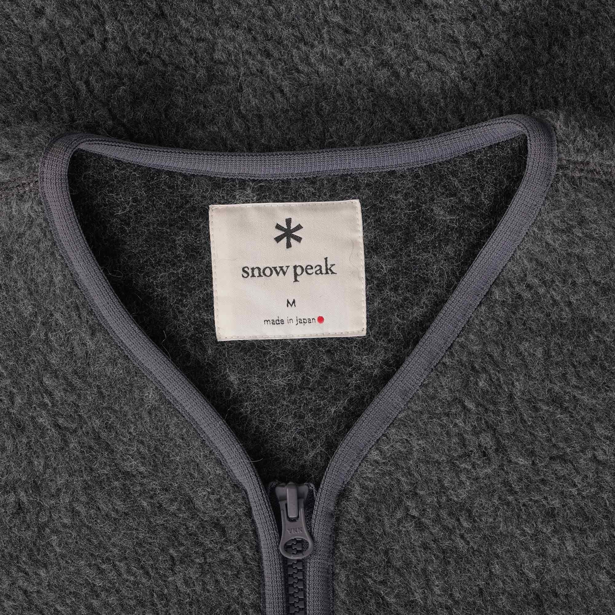 Snow Peak Wool Fleece Vest - Charcoal